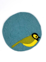 Women of the Cloud Forest Hooded Warbler Felt Trivet