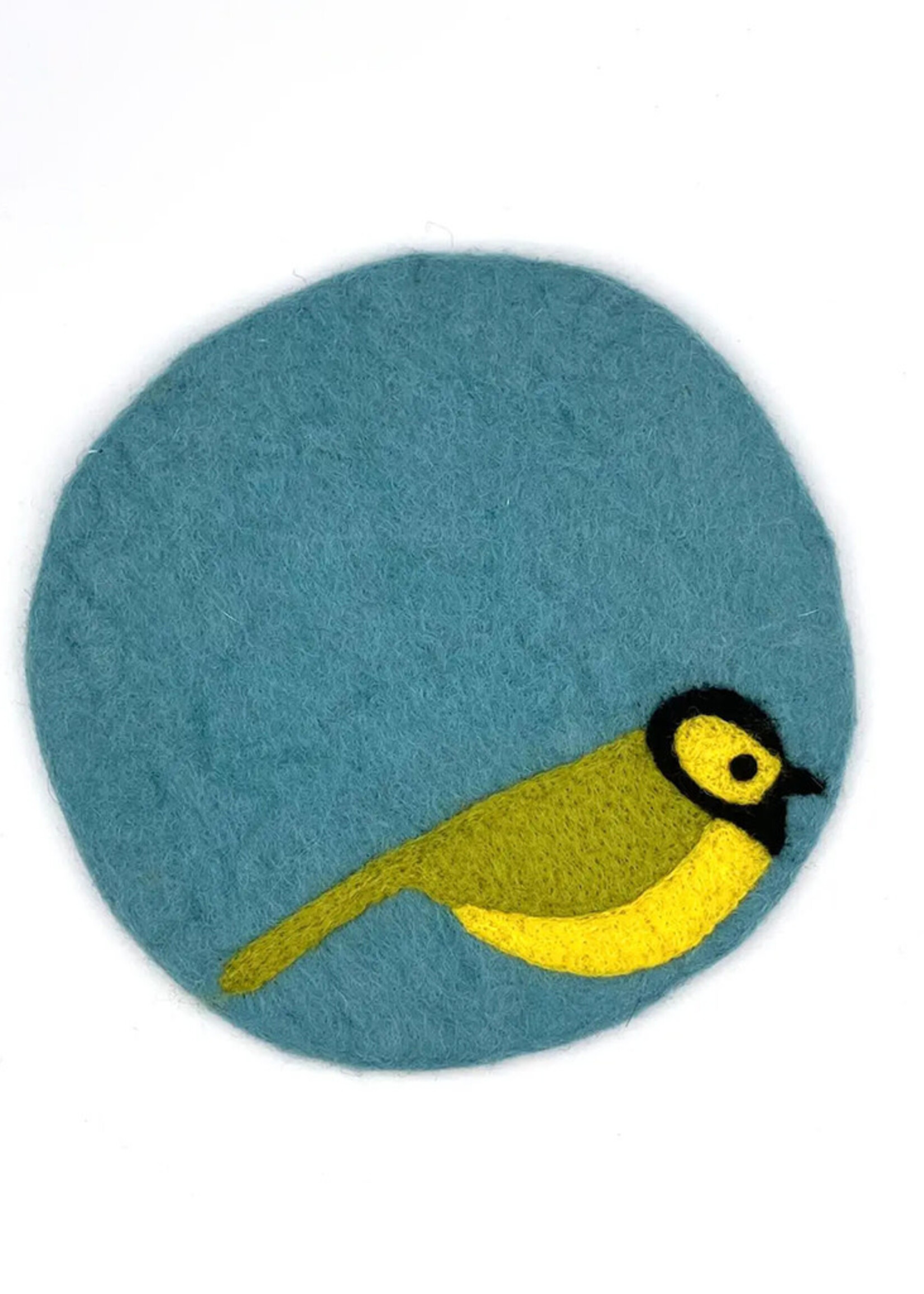 Women of the Cloud Forest Hooded Warbler Felt Trivet