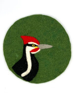 Women of the Cloud Forest FINAL SALE - Pileated Woodpecker Felt Trivet