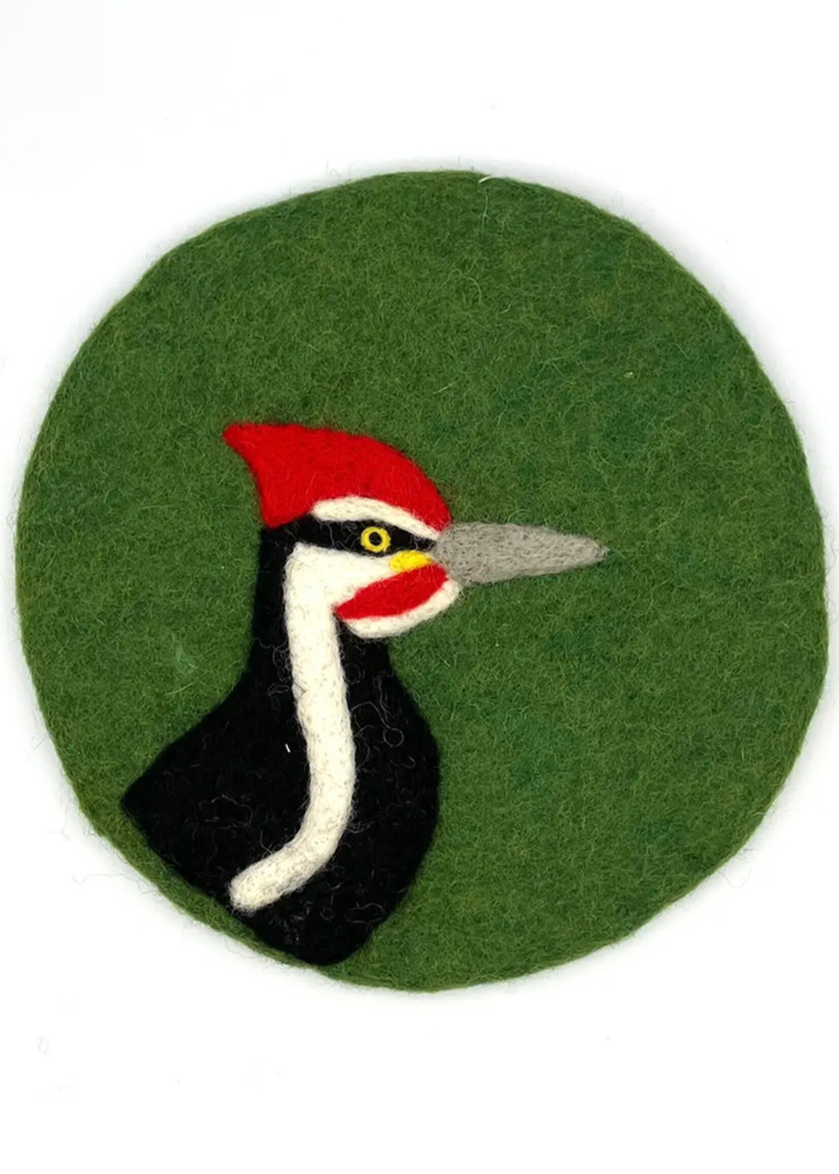 Women of the Cloud Forest FINAL SALE - Pileated Woodpecker Felt Trivet