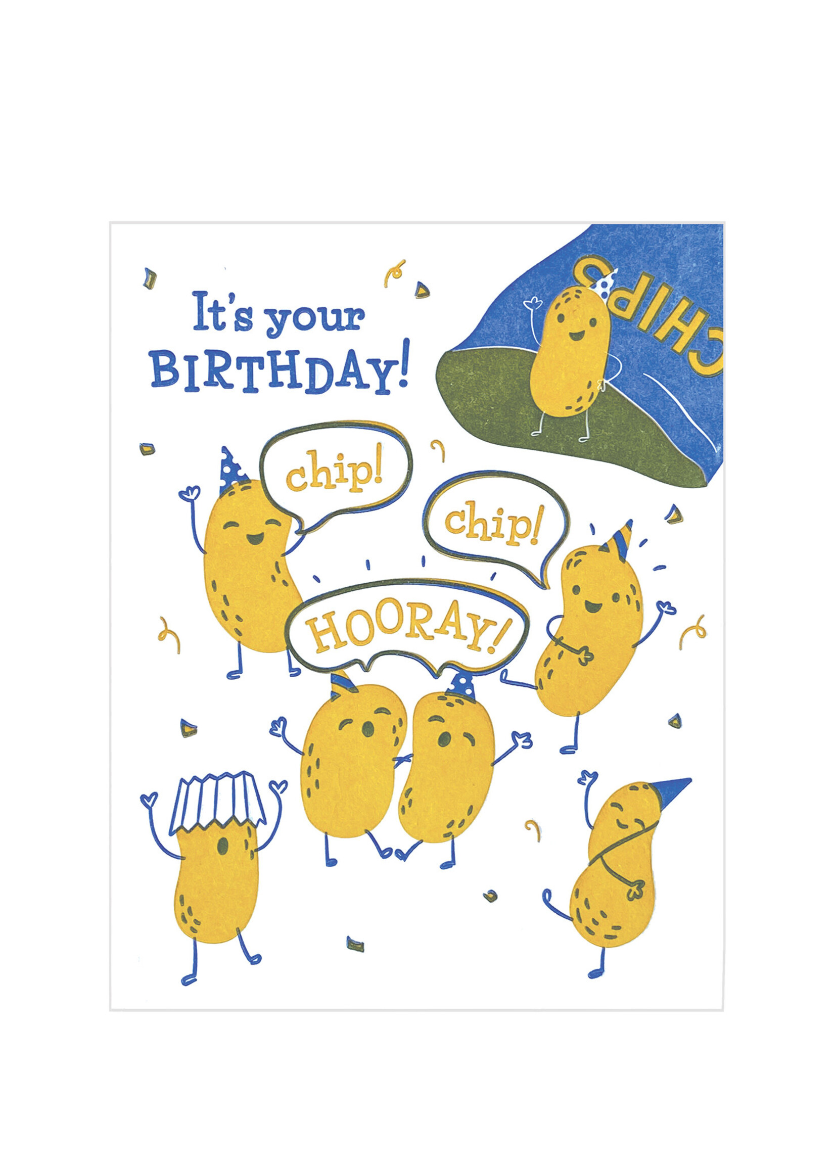 Good Paper Chip Hooray Birthday Card