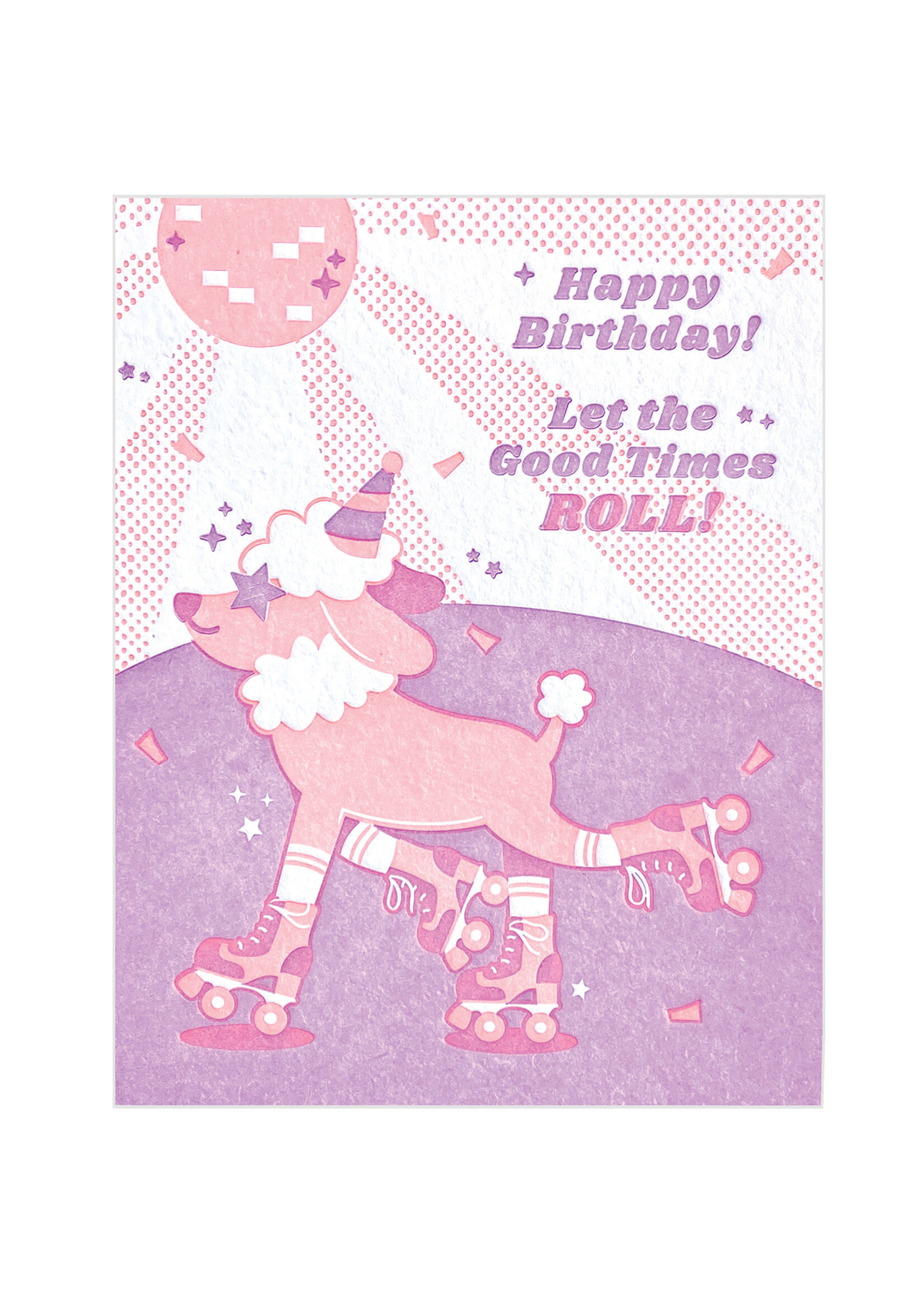 Good Paper Roller Skate Birthday Card
