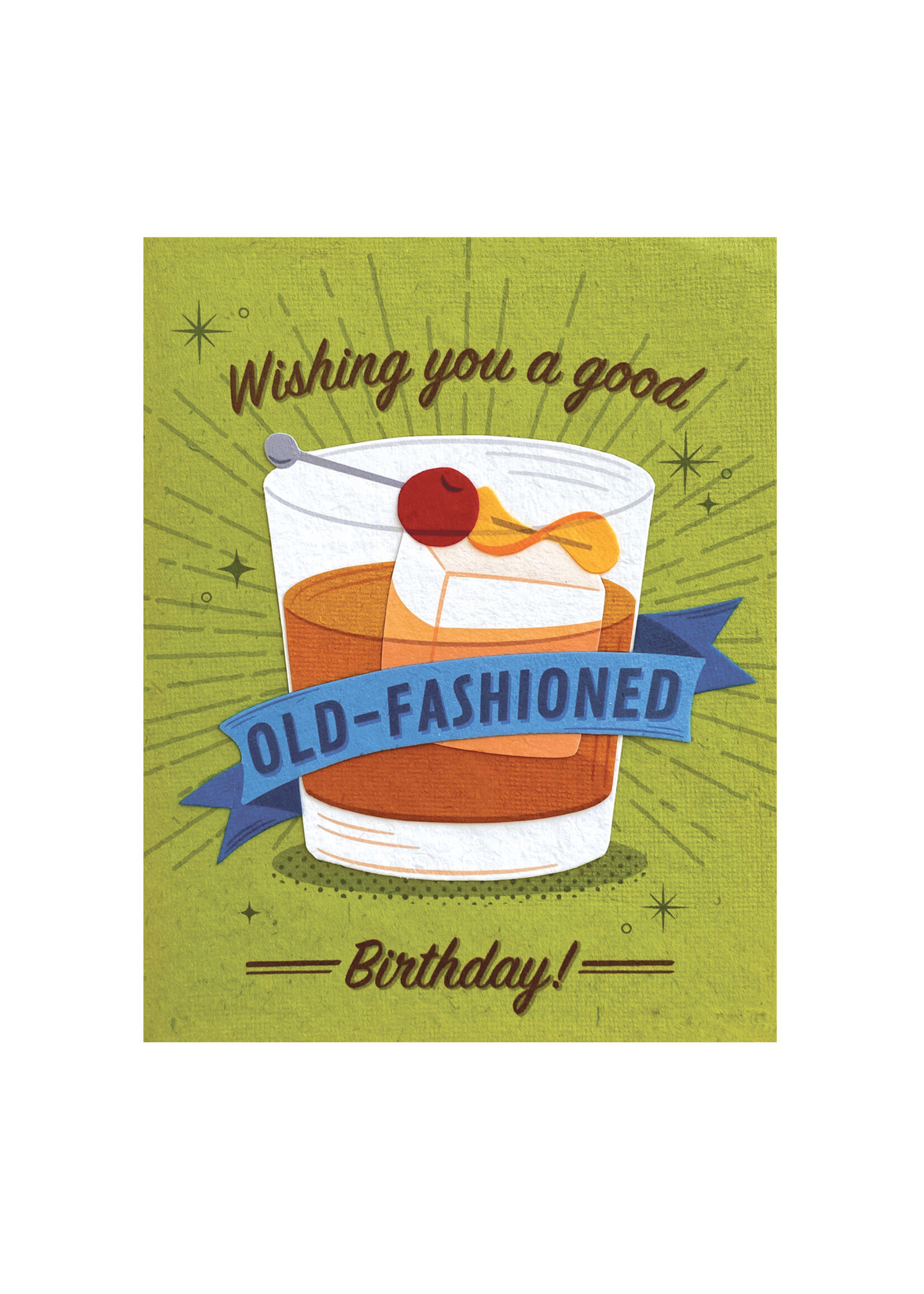 Good Paper Old Fashioned Birthday Card