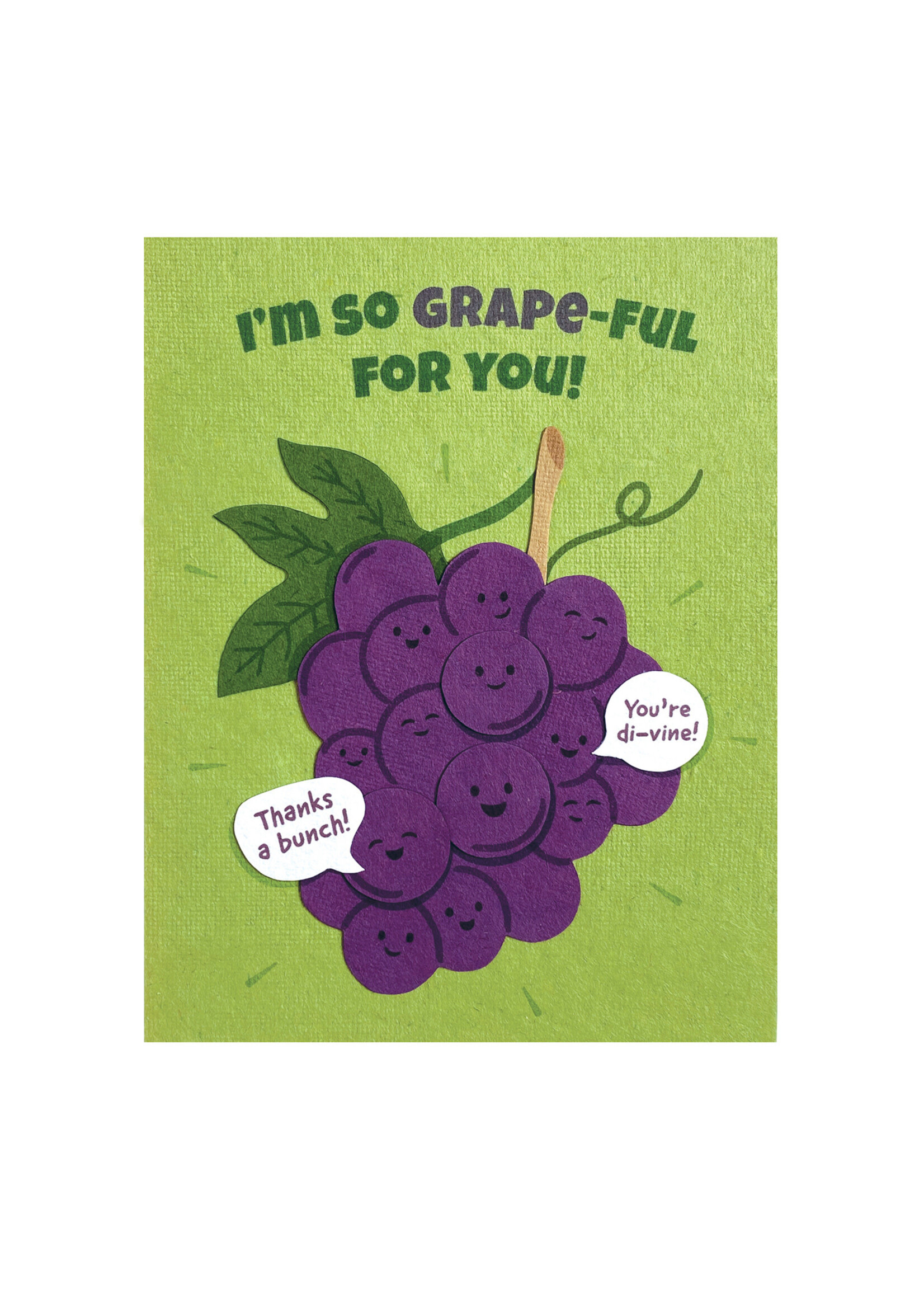 Good Paper Grape-ful For You Card