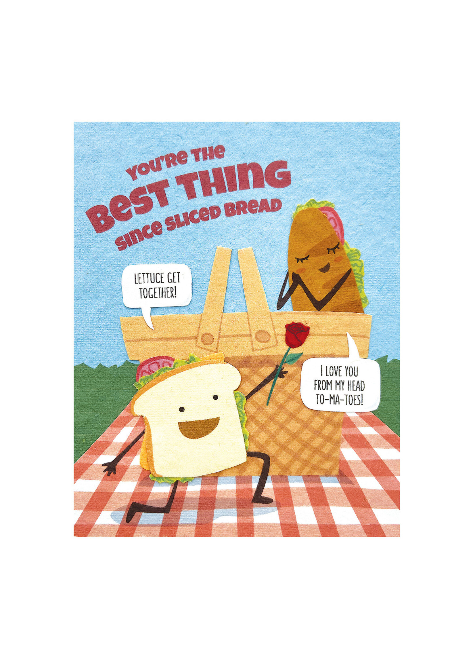 Good Paper Sliced Bread Love Card