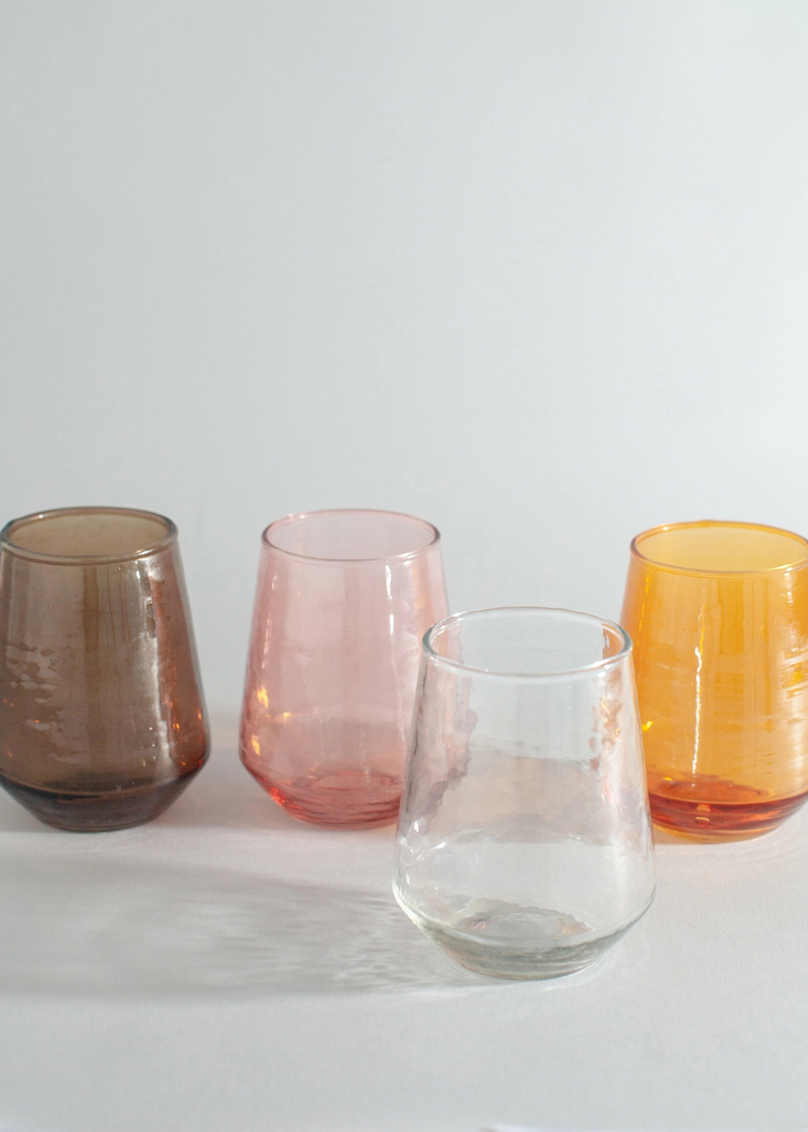 Creative Women Hammered Glass Tumbler