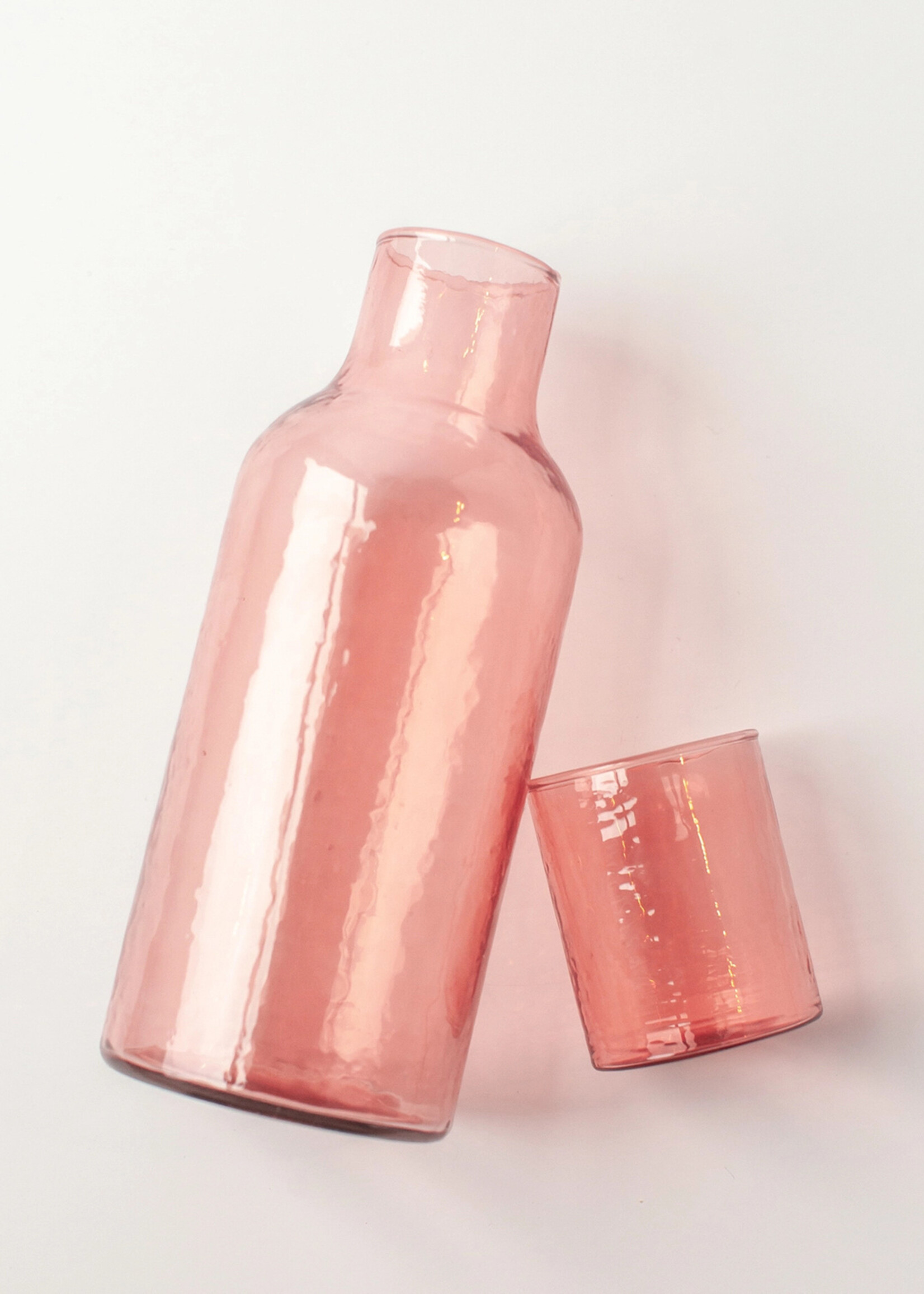 Creative Women Handblown Hammered Glass Carafe