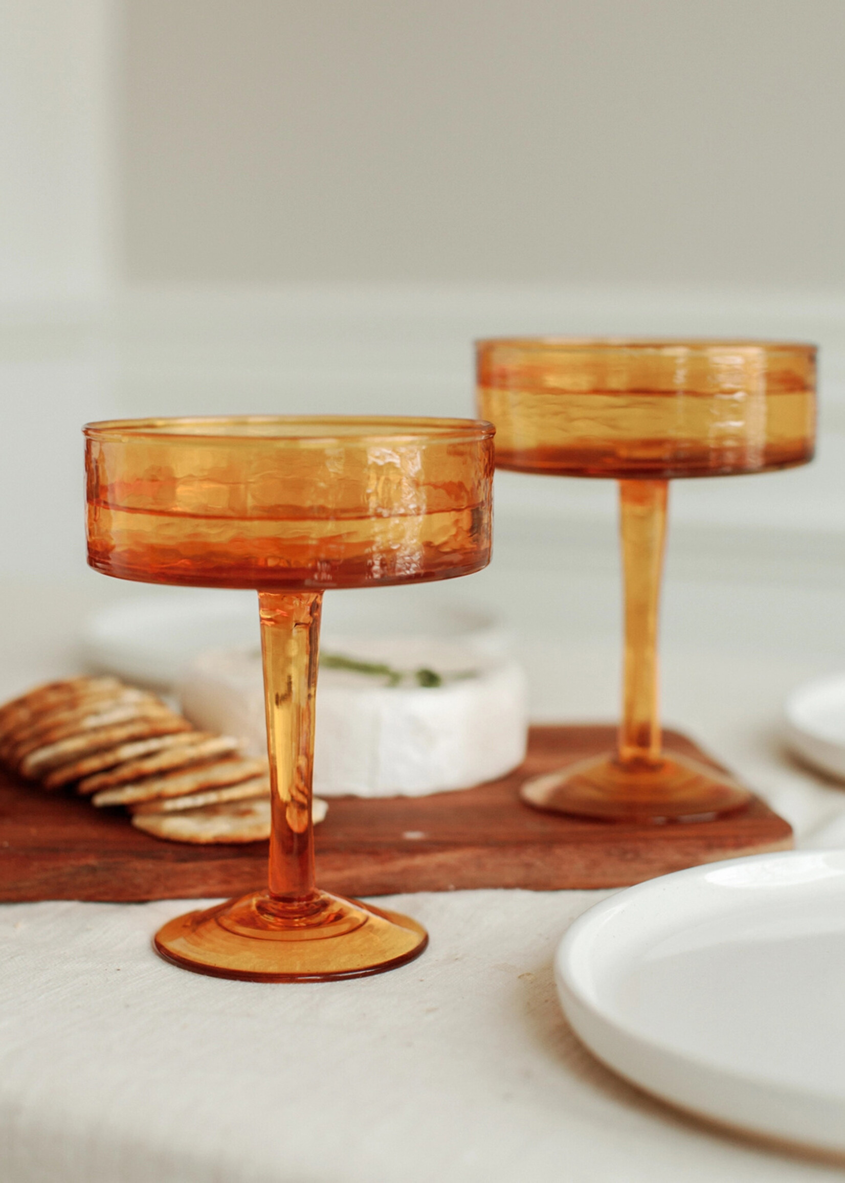 Creative Women Hammered Glass Cocktail Glass