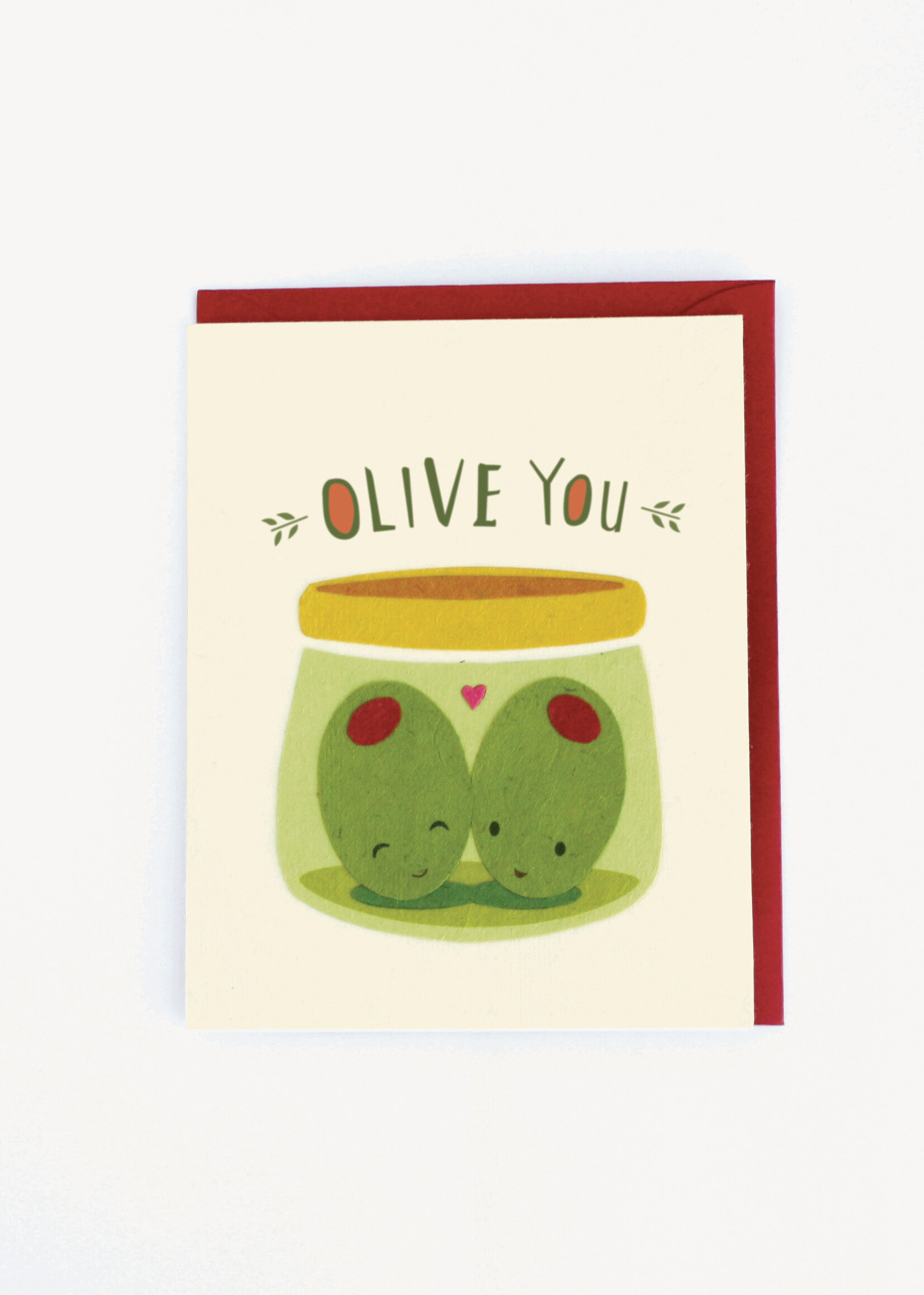 Good Paper Olive You Card