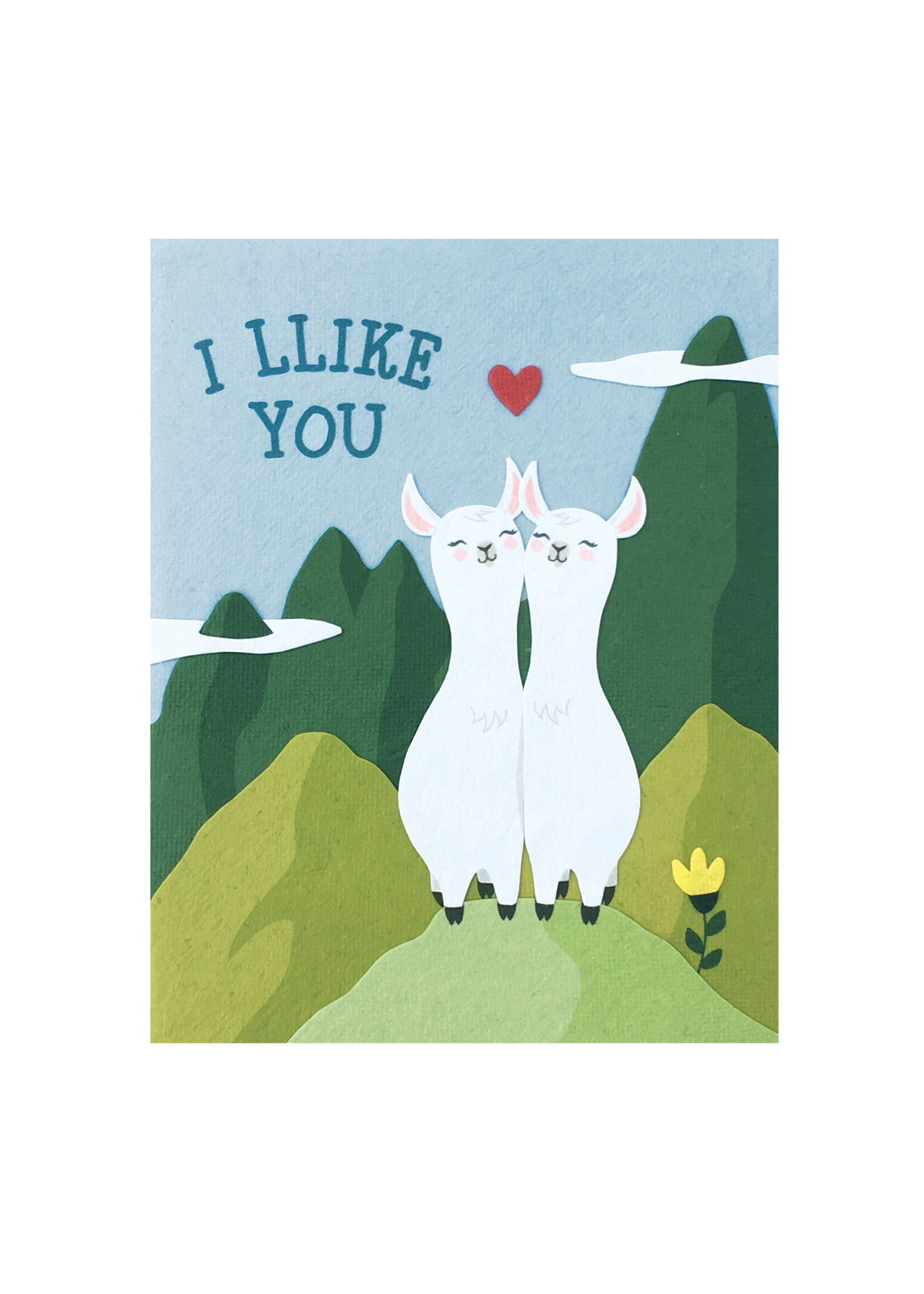 Good Paper Llike You Llamas Card