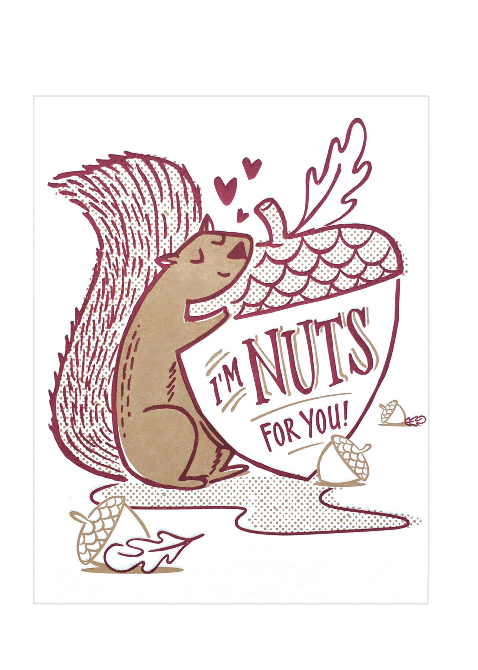 Good Paper Squirrel Nuts Love Card