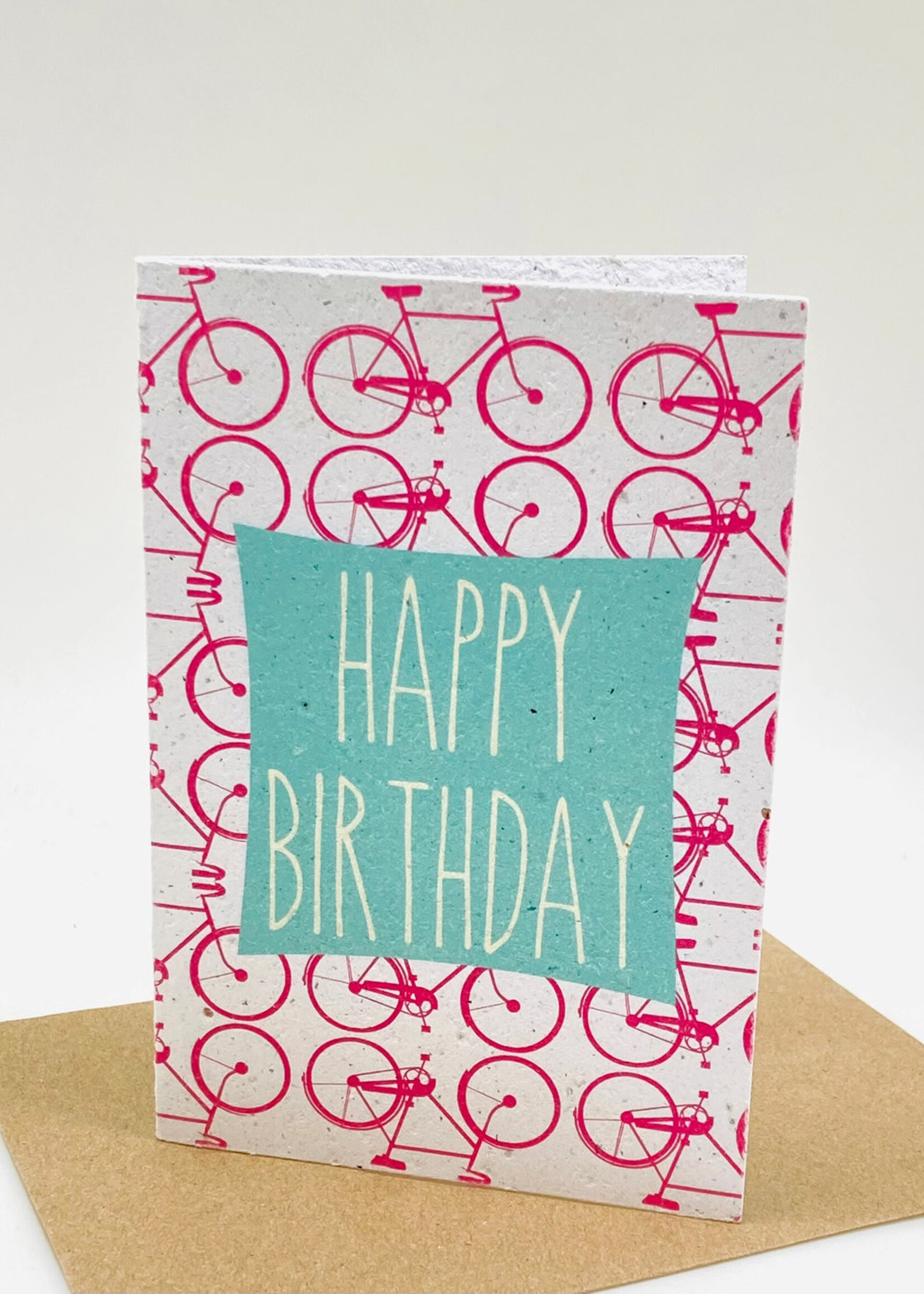 Growing Paper Birthday Bicycles Plantable Card