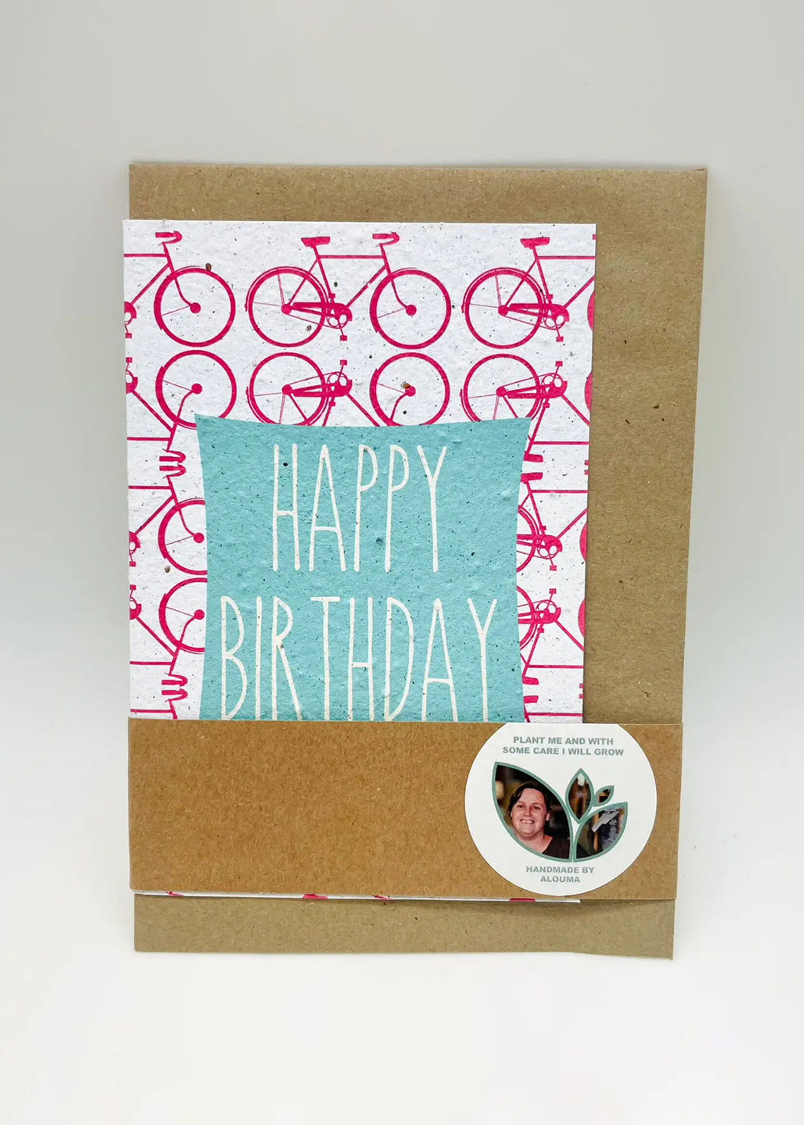 Growing Paper Birthday Bicycles Plantable Card