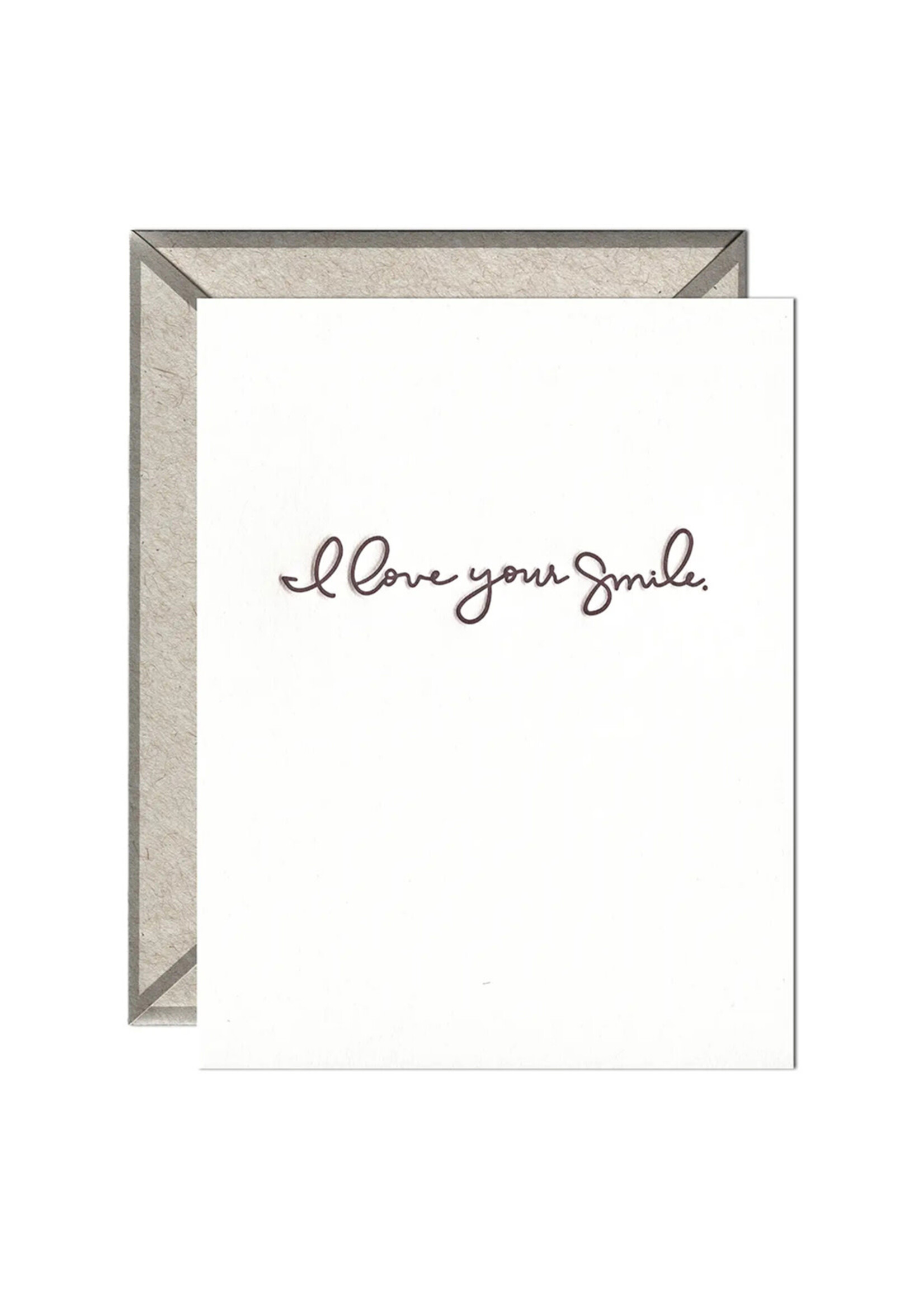 Ink Meets Paper FINAL SALE - I Love Your Smile Card