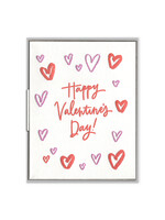 Ink Meets Paper Happy Valentine's Day Hearts Card