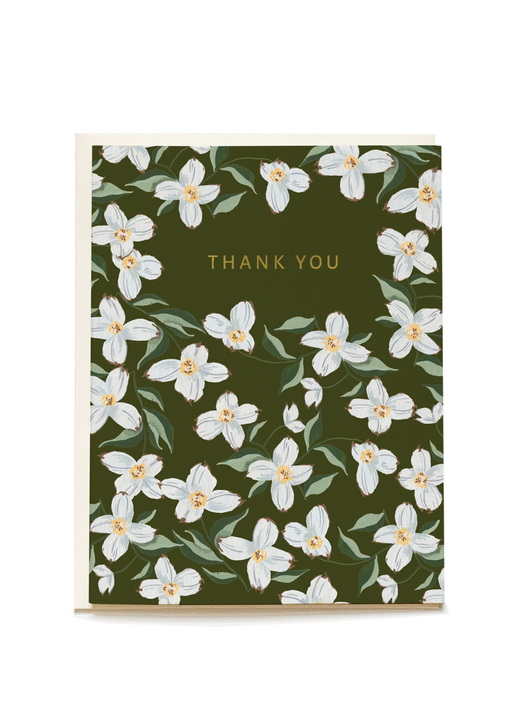 Pen + Pillar Blue Dogwood Thank You Card