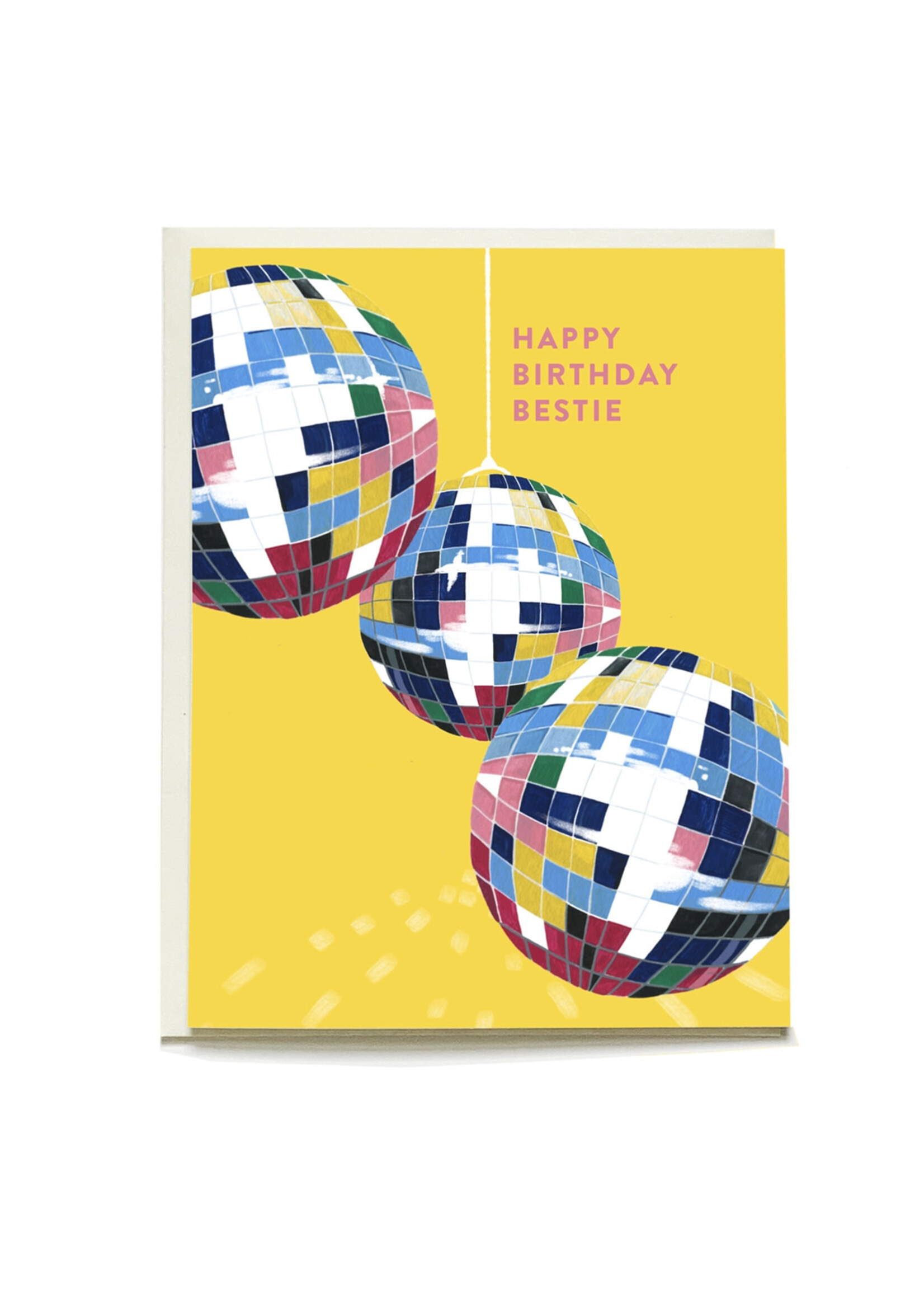 Pen + Pillar Disco Bestie Birthday Card