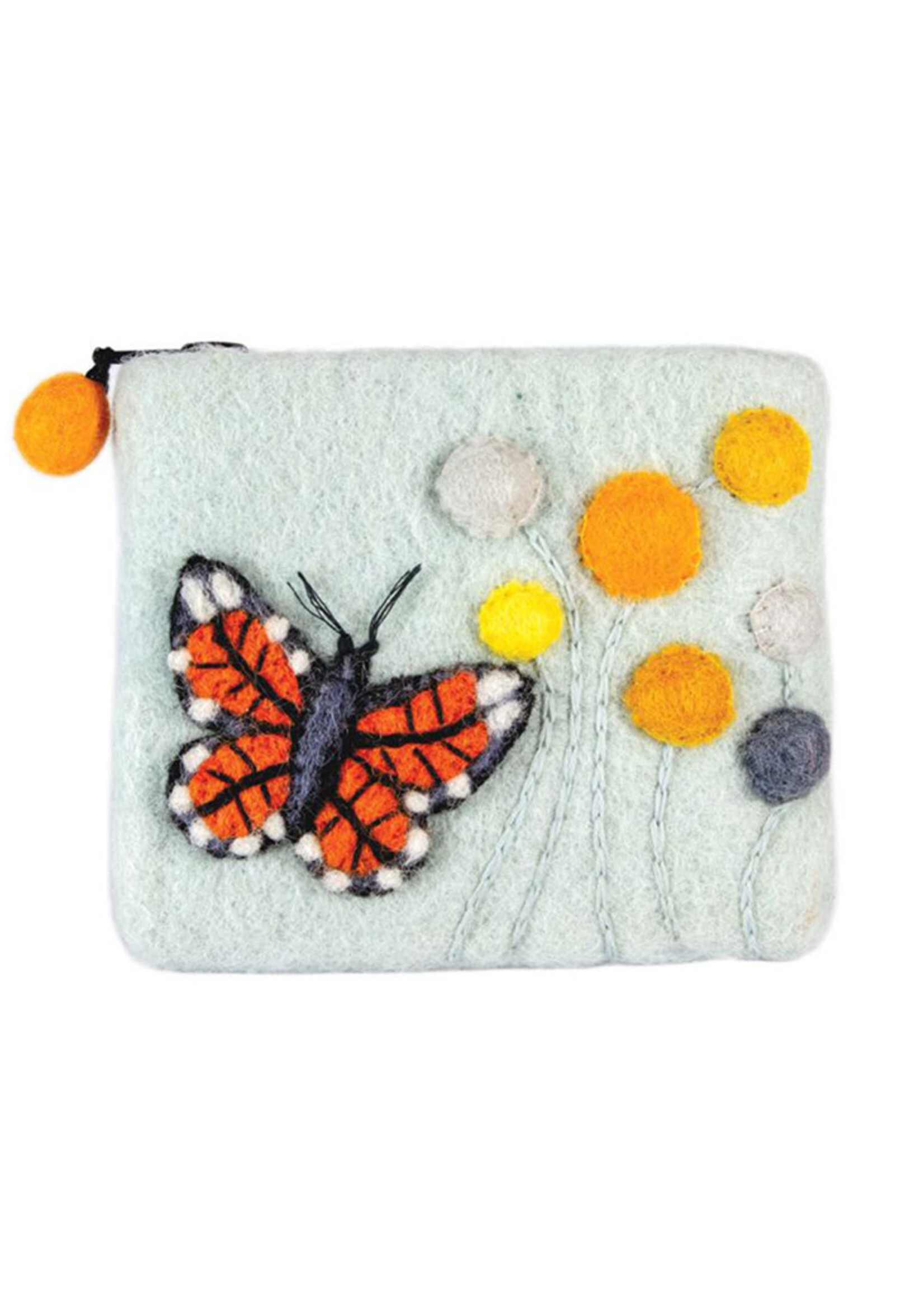 dZi Monarch Felt Coin Purse