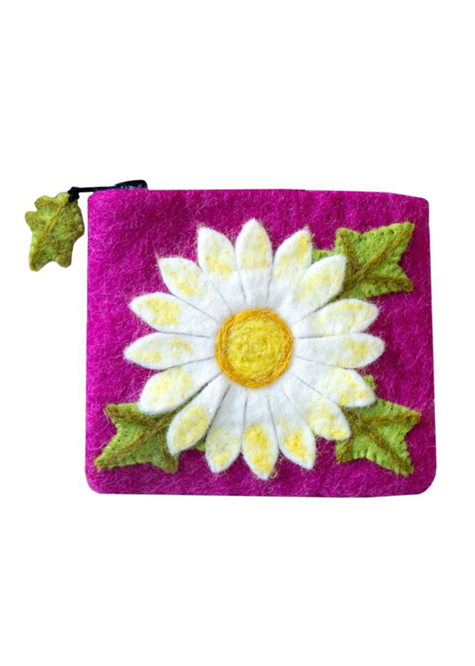 dZi Big Daisy Felt Coin Purse