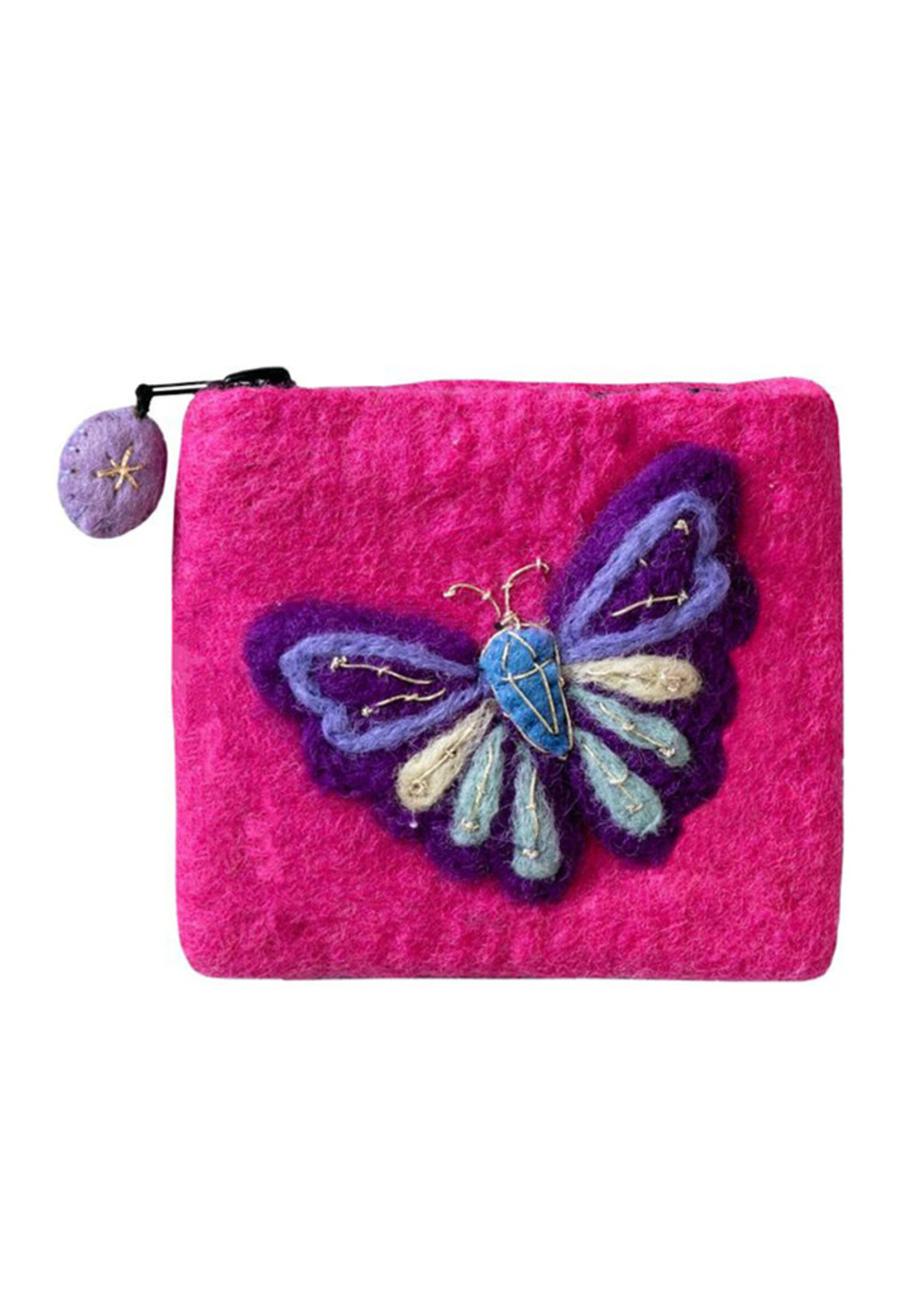 dZi Mariposa Felt Coin Purse