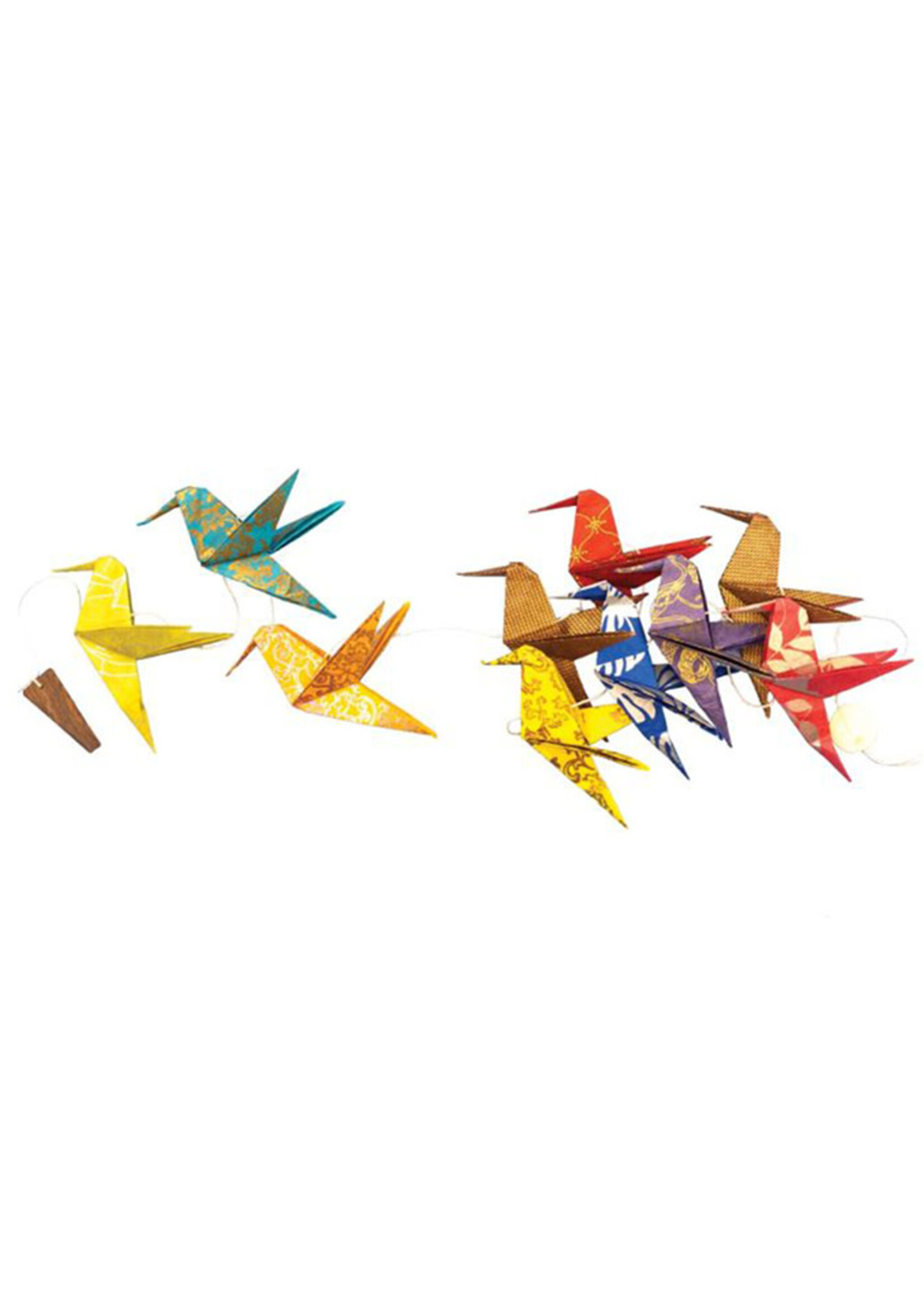 dZi Origami Hummingbird Paper Garland