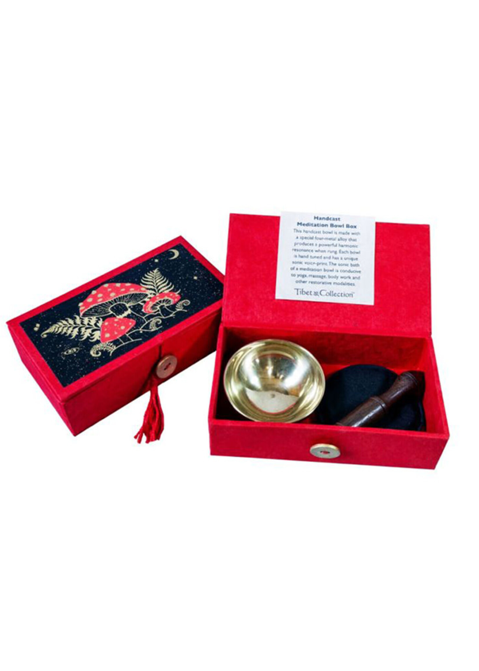 dZi 2.5" Celestial Mushroom Meditation Bowl