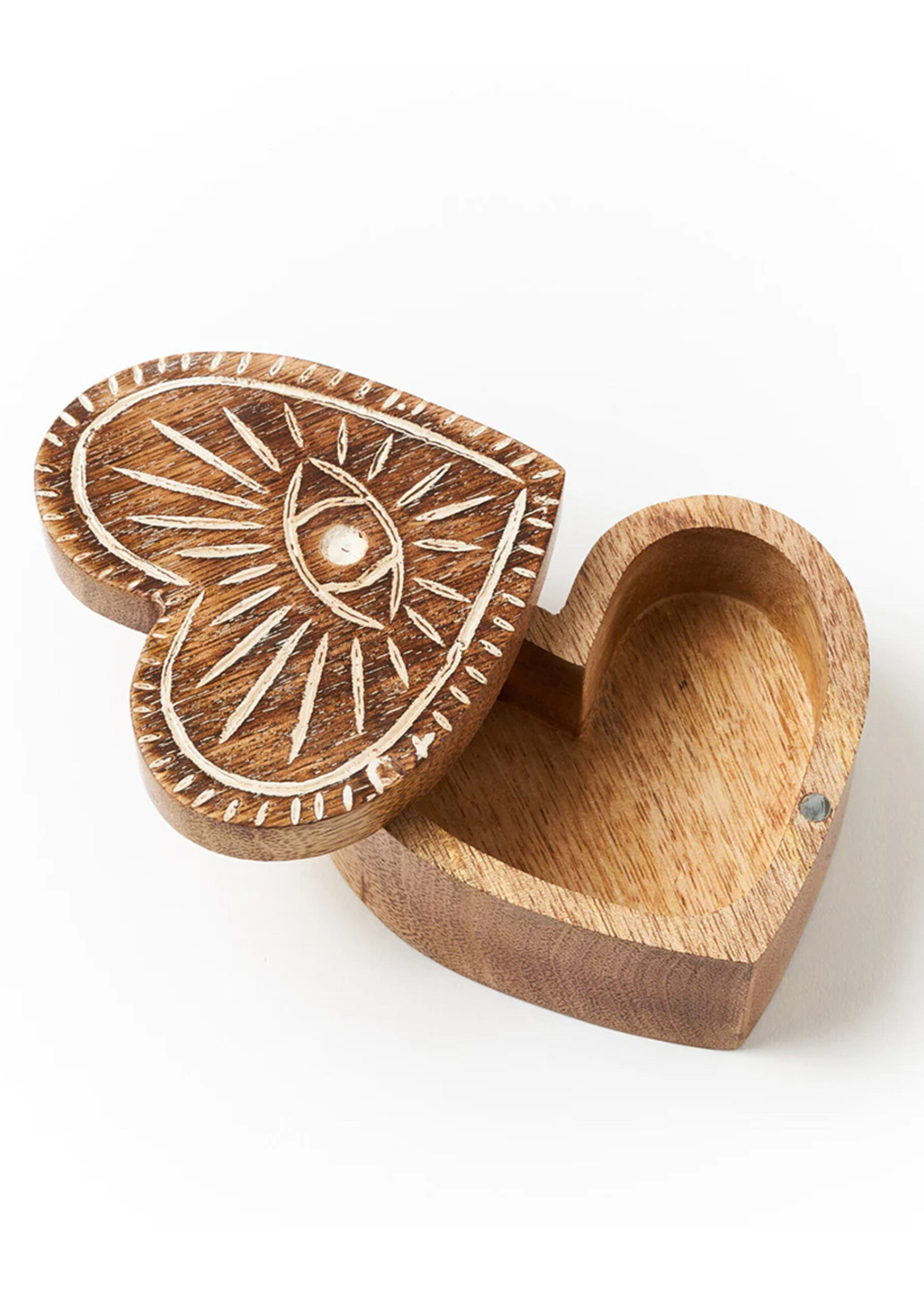 Matr Boomie Drishti Evil Eye Heart Keepsake Box
