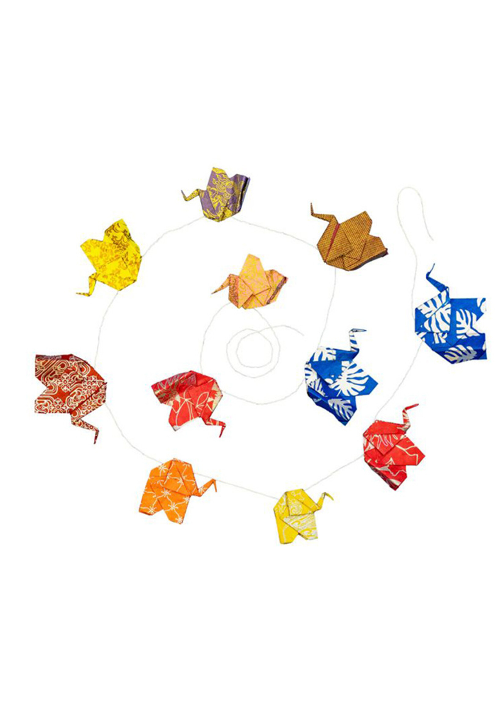 dZi Origami Elephant Paper Garland
