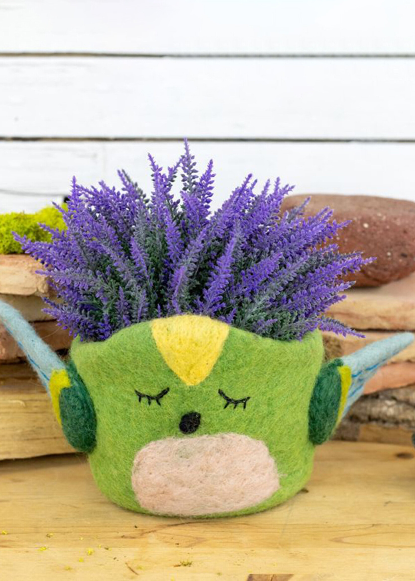 dZi Hummingbird Felt Pot