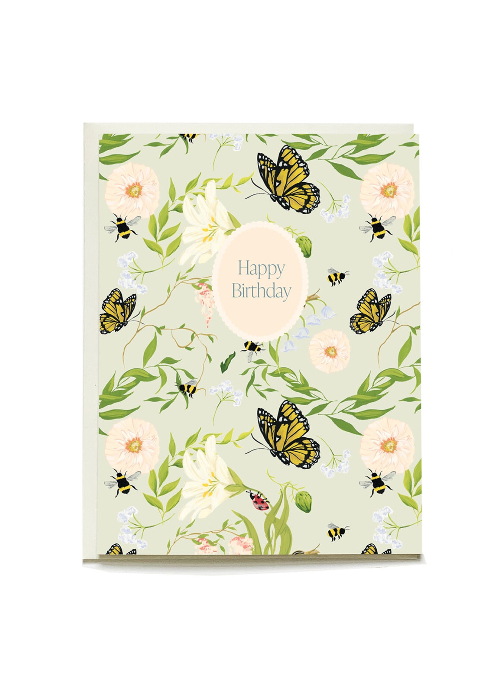 Pen + Pillar Pollinator Birthday Card