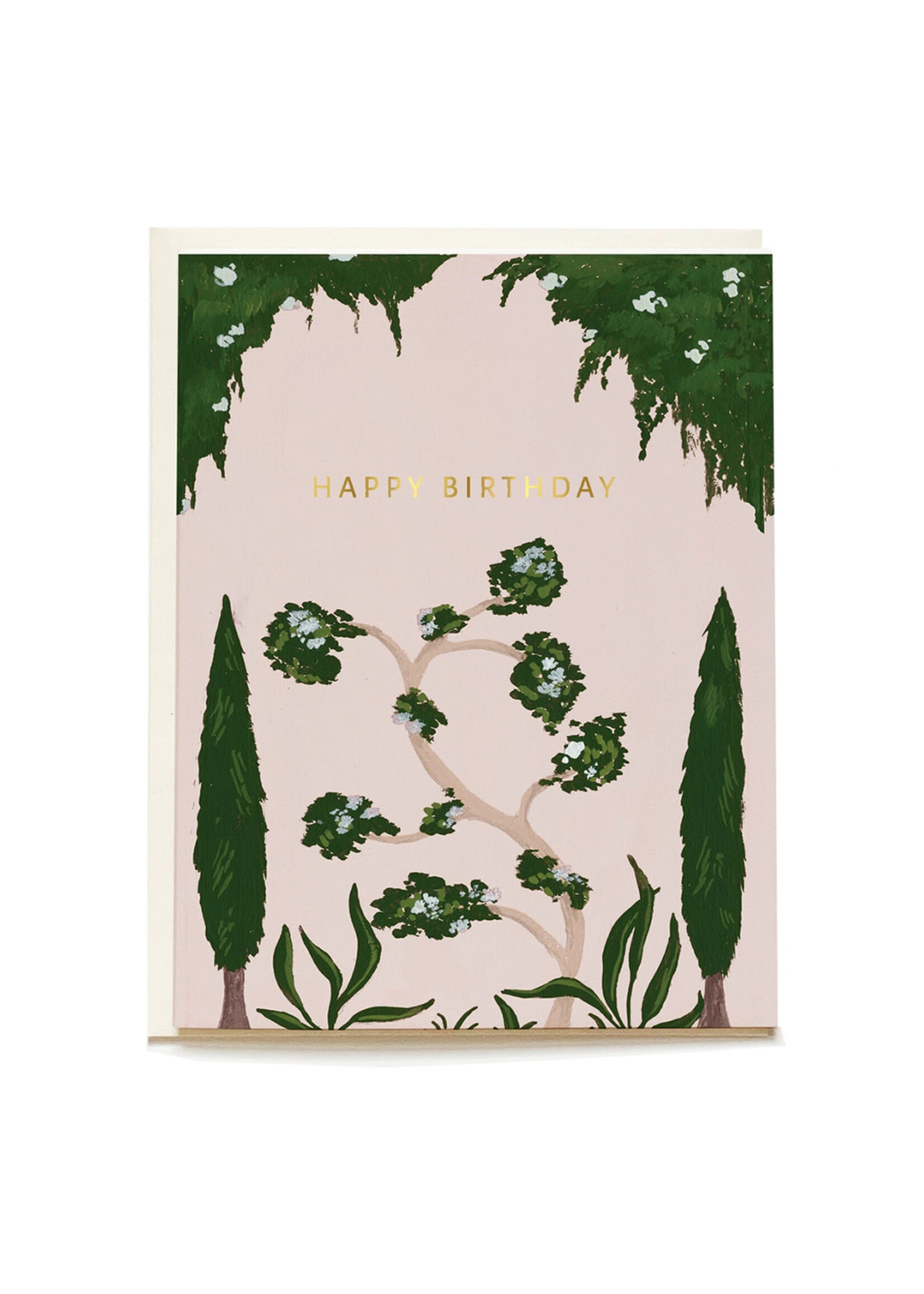 Pen + Pillar Whimsical Tree Garden Birthday Card