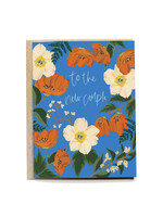 Pen + Pillar Cobalt Poppy Wedding Card