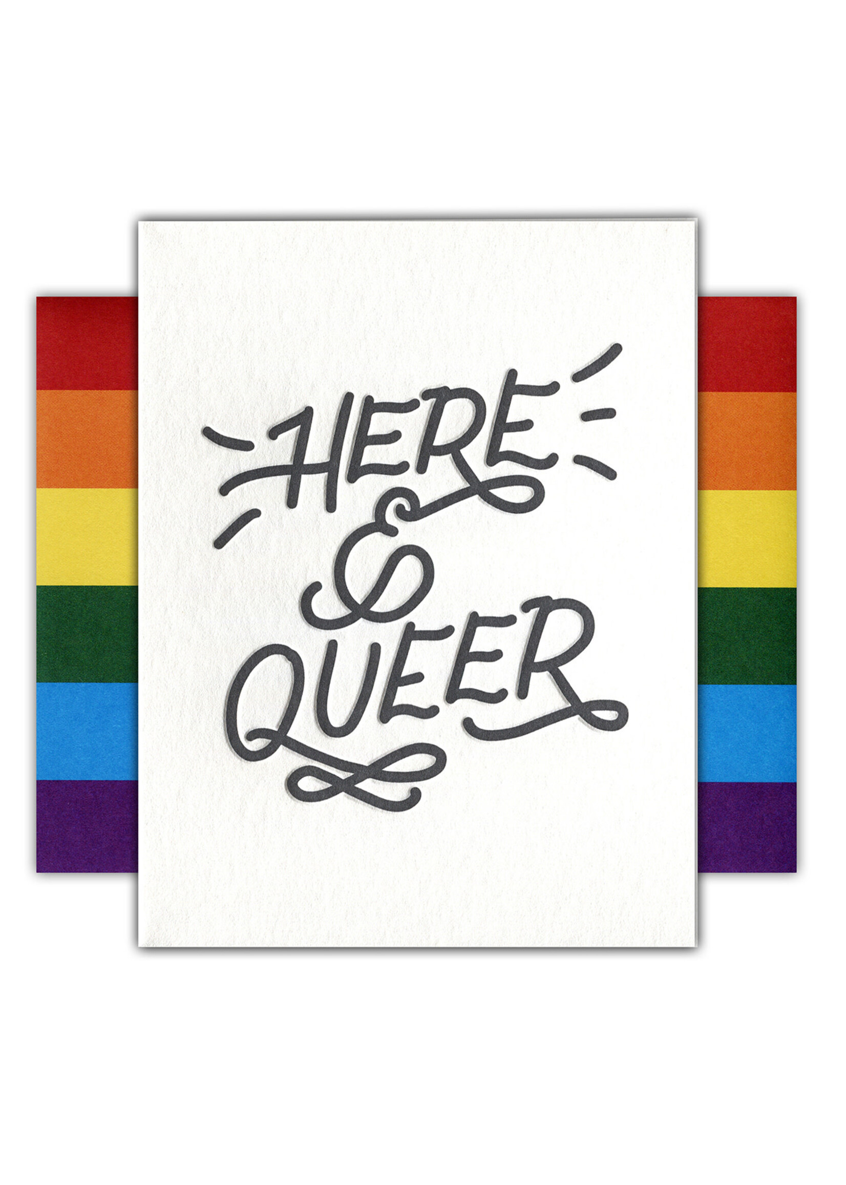 Ink Meets Paper Here and Queer Card
