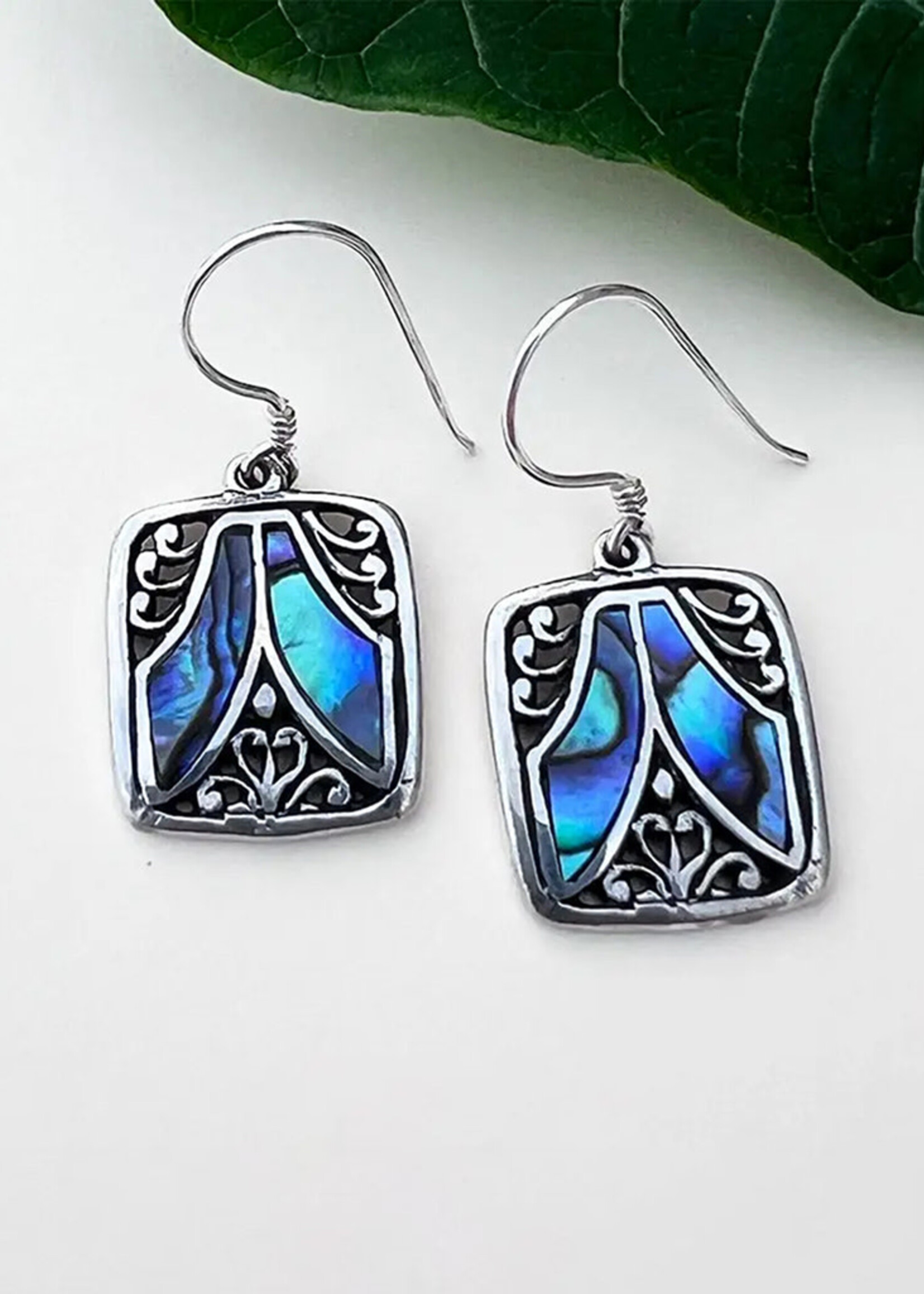 Women's Peace Collection Fair and Square Abalone Earrings