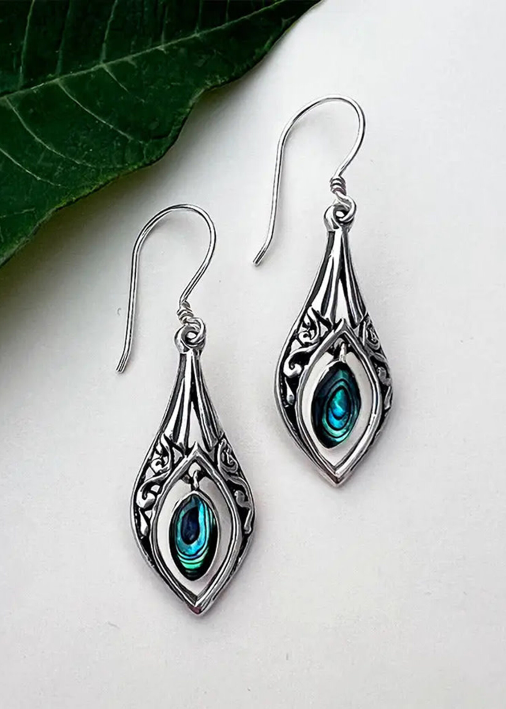 Women's Peace Collection Dewdrop Abalone Earrings