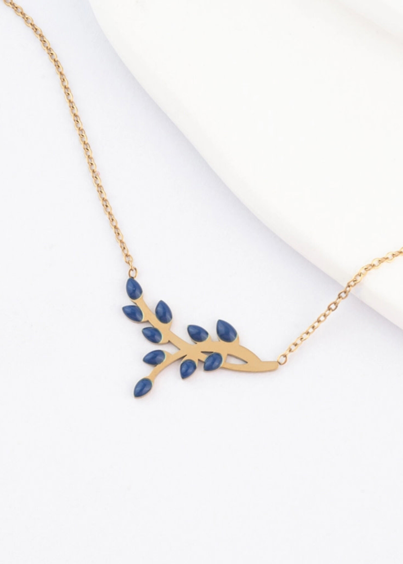 Starfish Project Blue Shared Hope Leaf Necklace