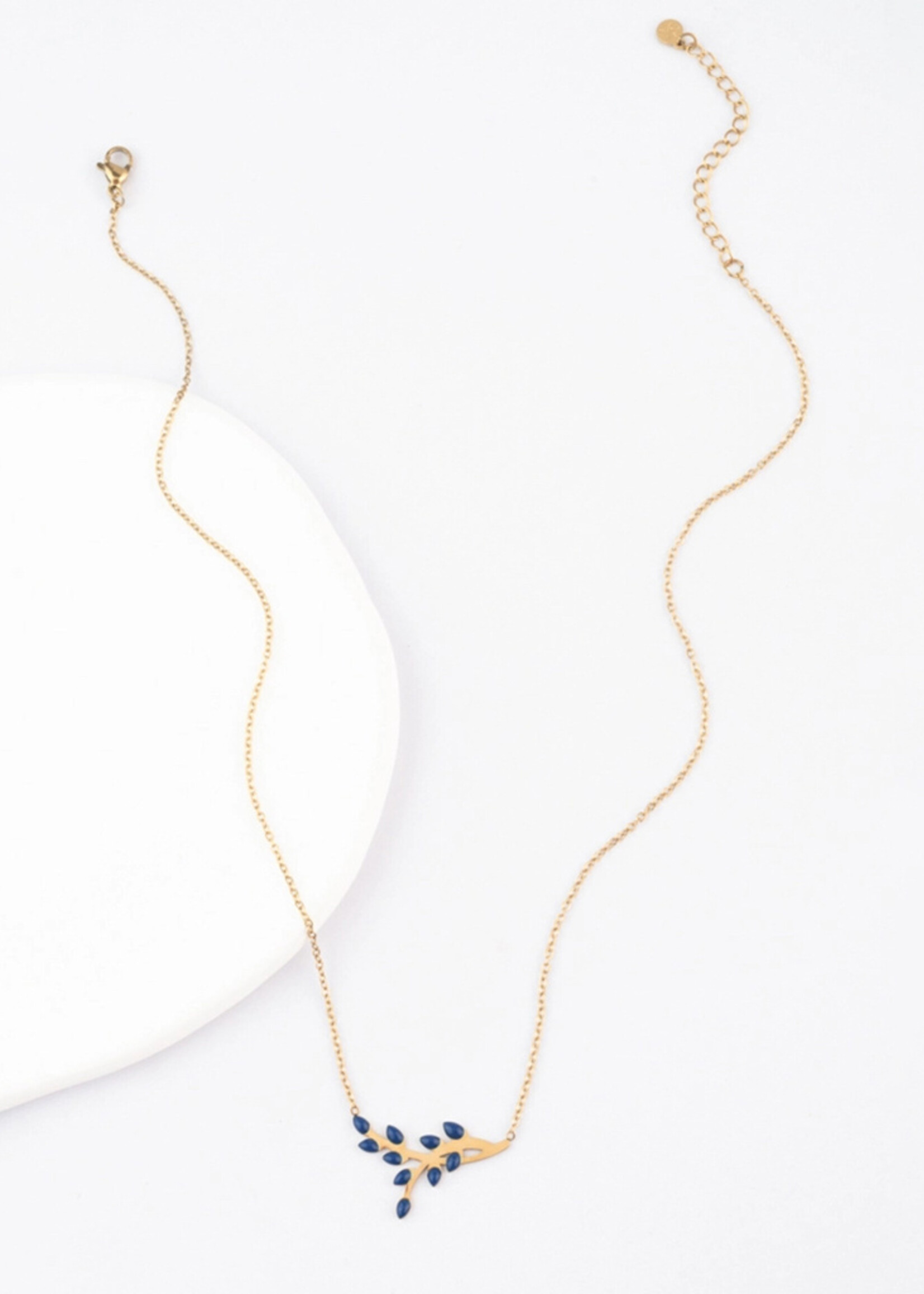 Starfish Project Blue Shared Hope Leaf Necklace