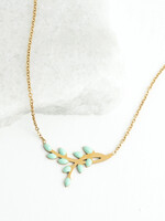 Starfish Project Mint Shared Hope Leaf Necklace