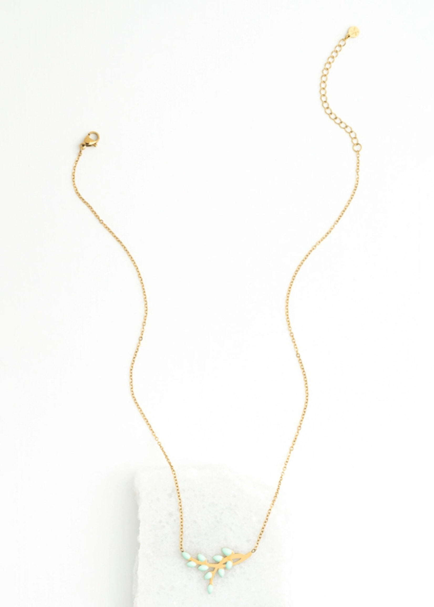 Starfish Project Mint Shared Hope Leaf Necklace