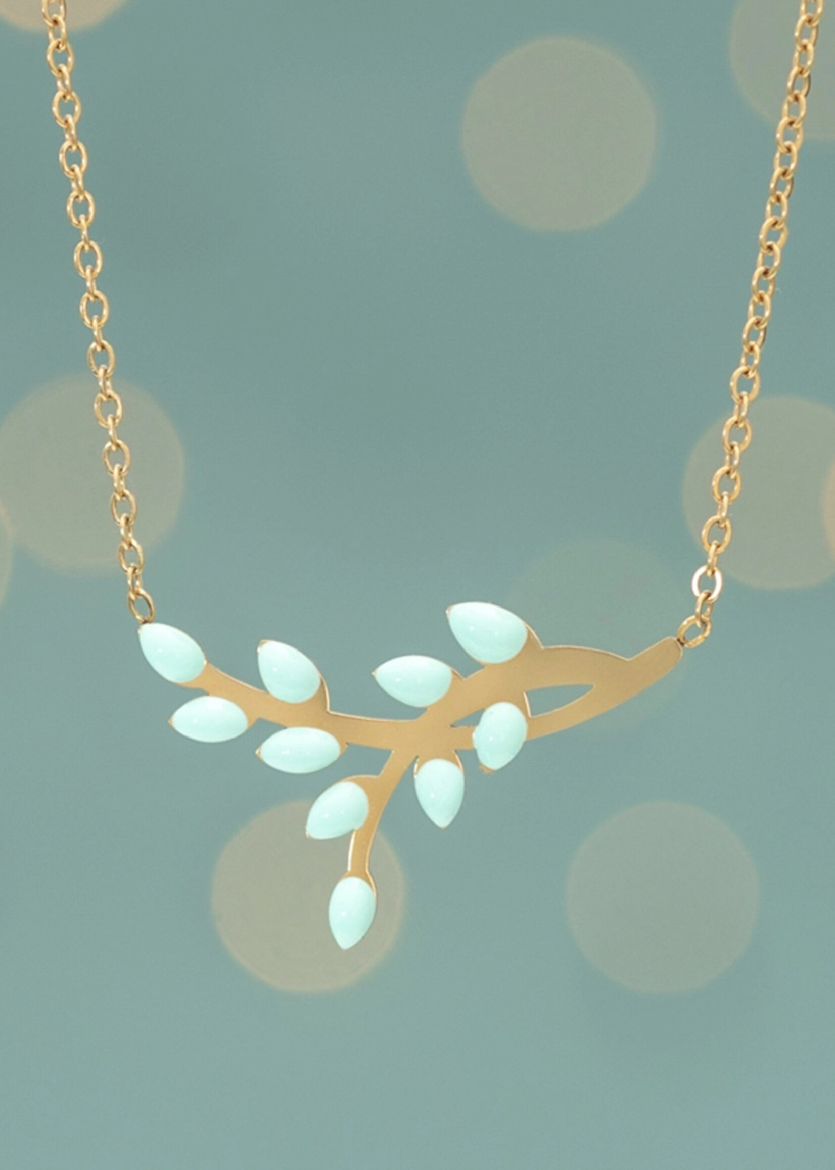 Starfish Project Mint Shared Hope Leaf Necklace