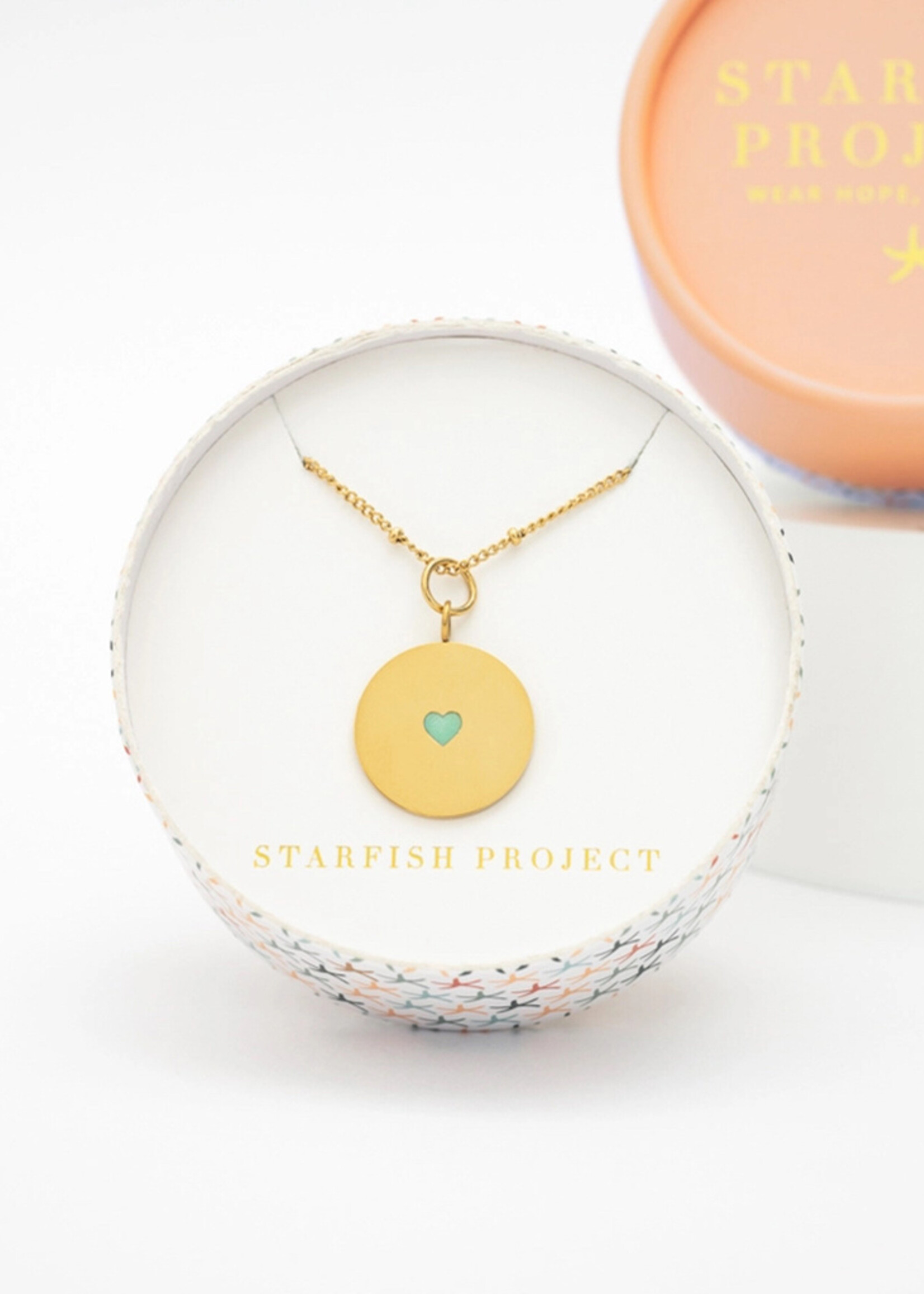 Starfish Project Cherished Necklace - Mint Heart Pendant