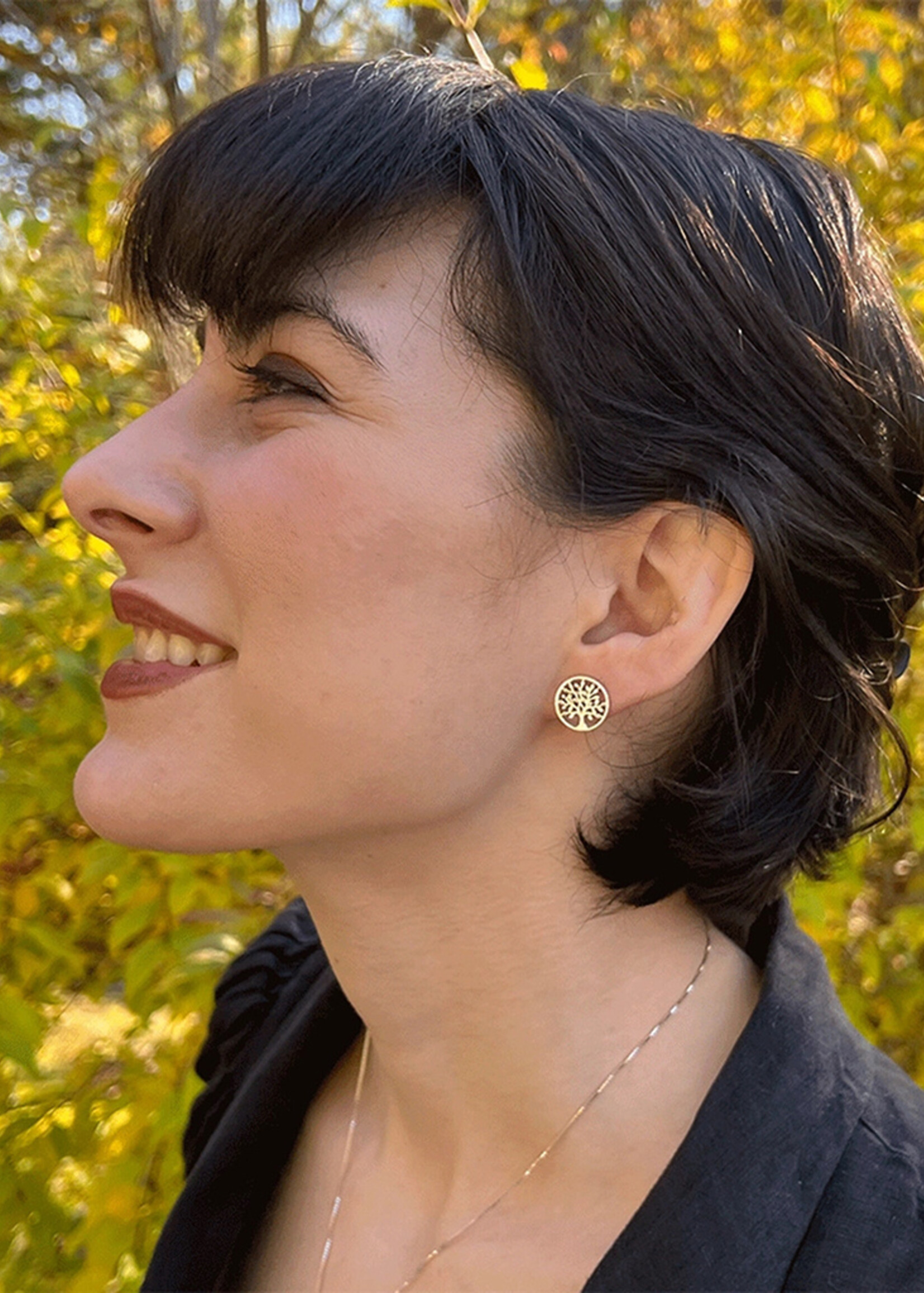Women's Peace Collection Tree of Life Post Earrings