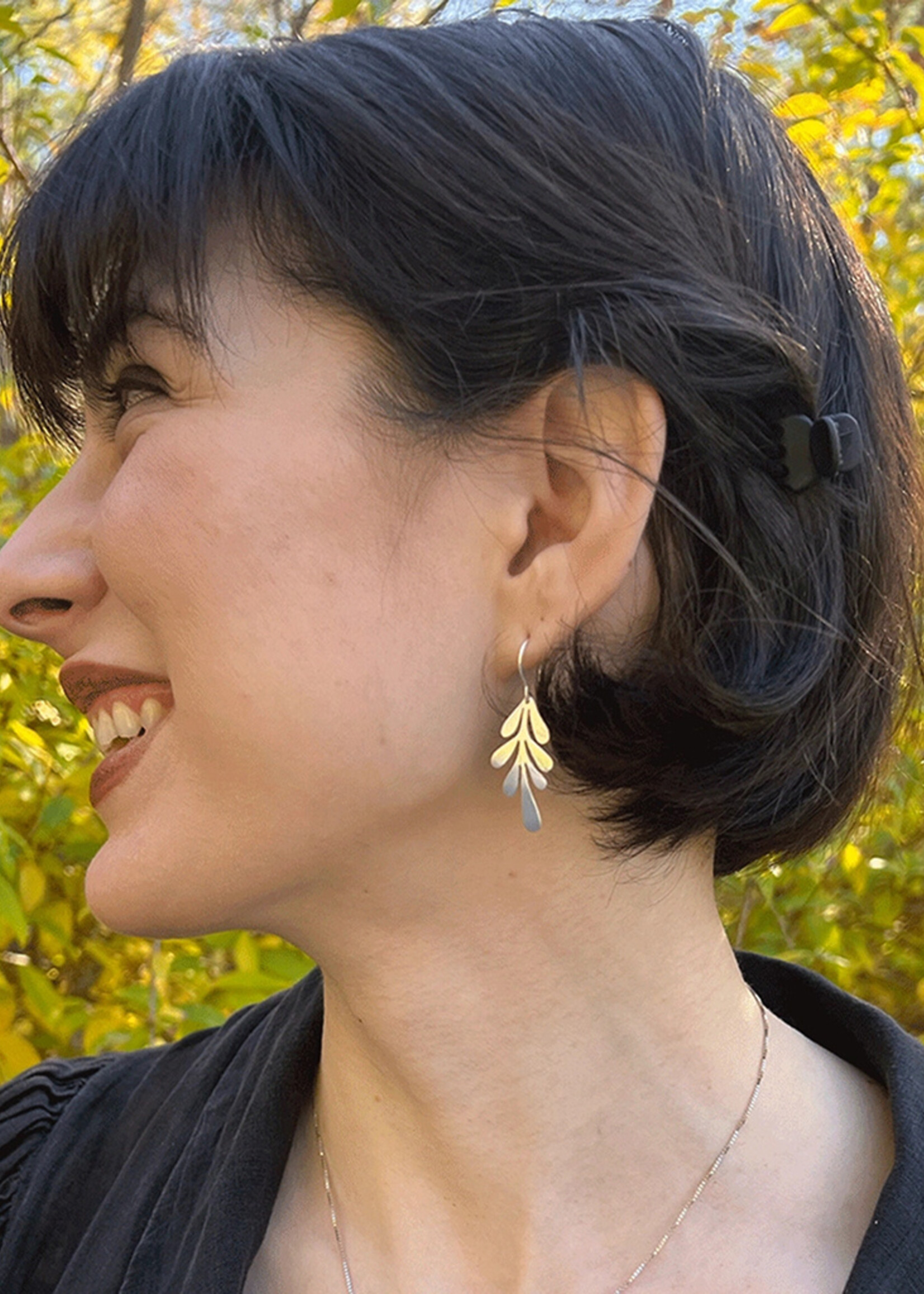 Women's Peace Collection Lovely Leaf Earrings