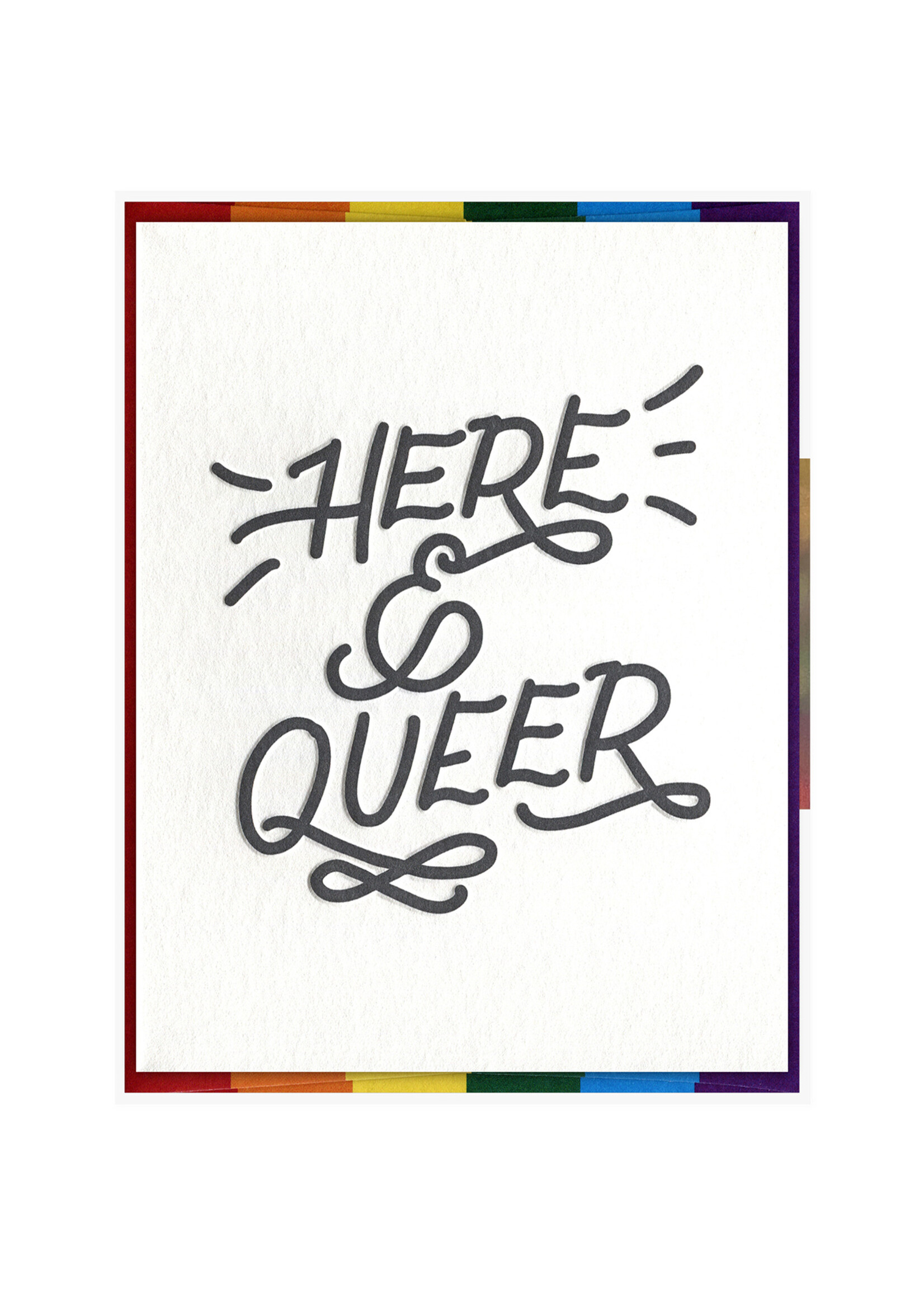 Ink Meets Paper Here and Queer Card