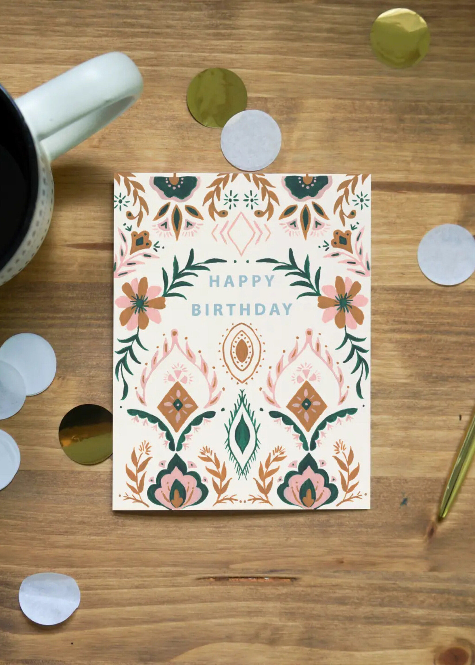 Pen + Pillar Jewel Oasis Birthday Card