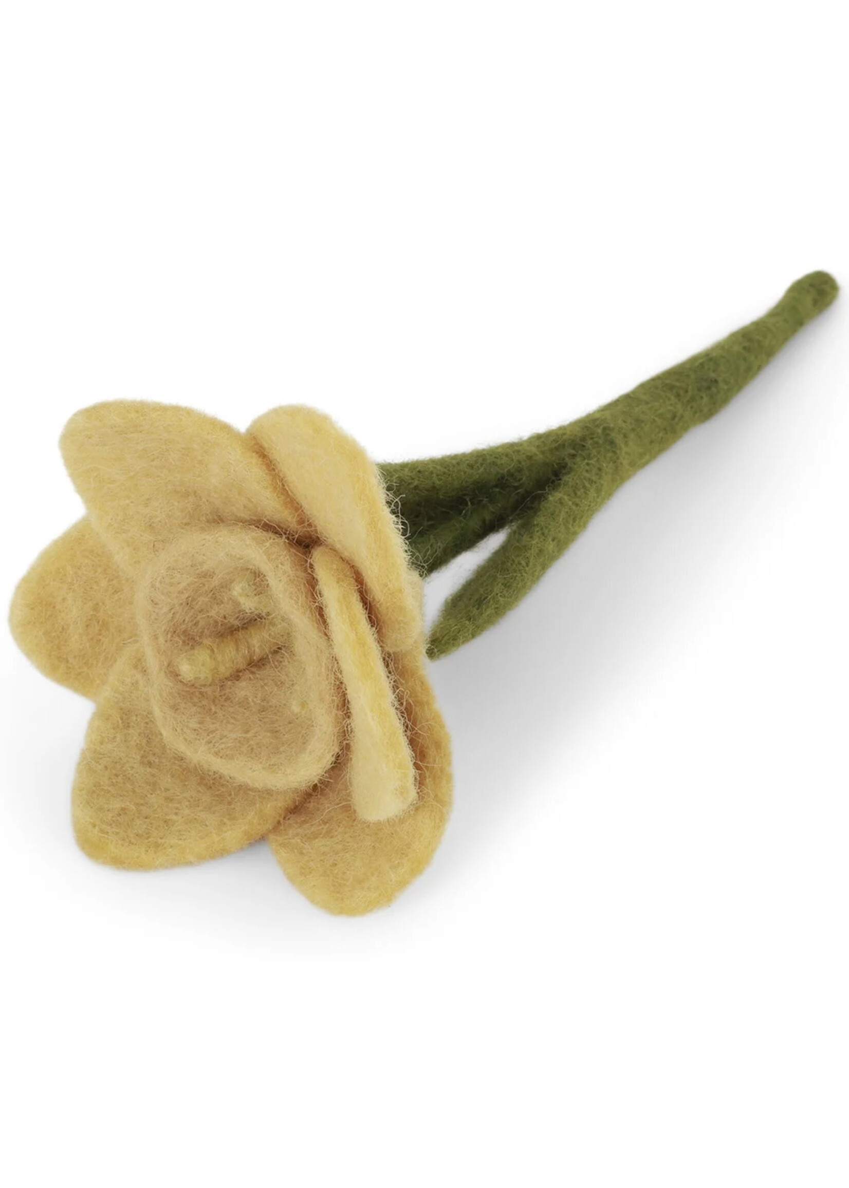 Gry and Sif Small Daffodil Felt Flower