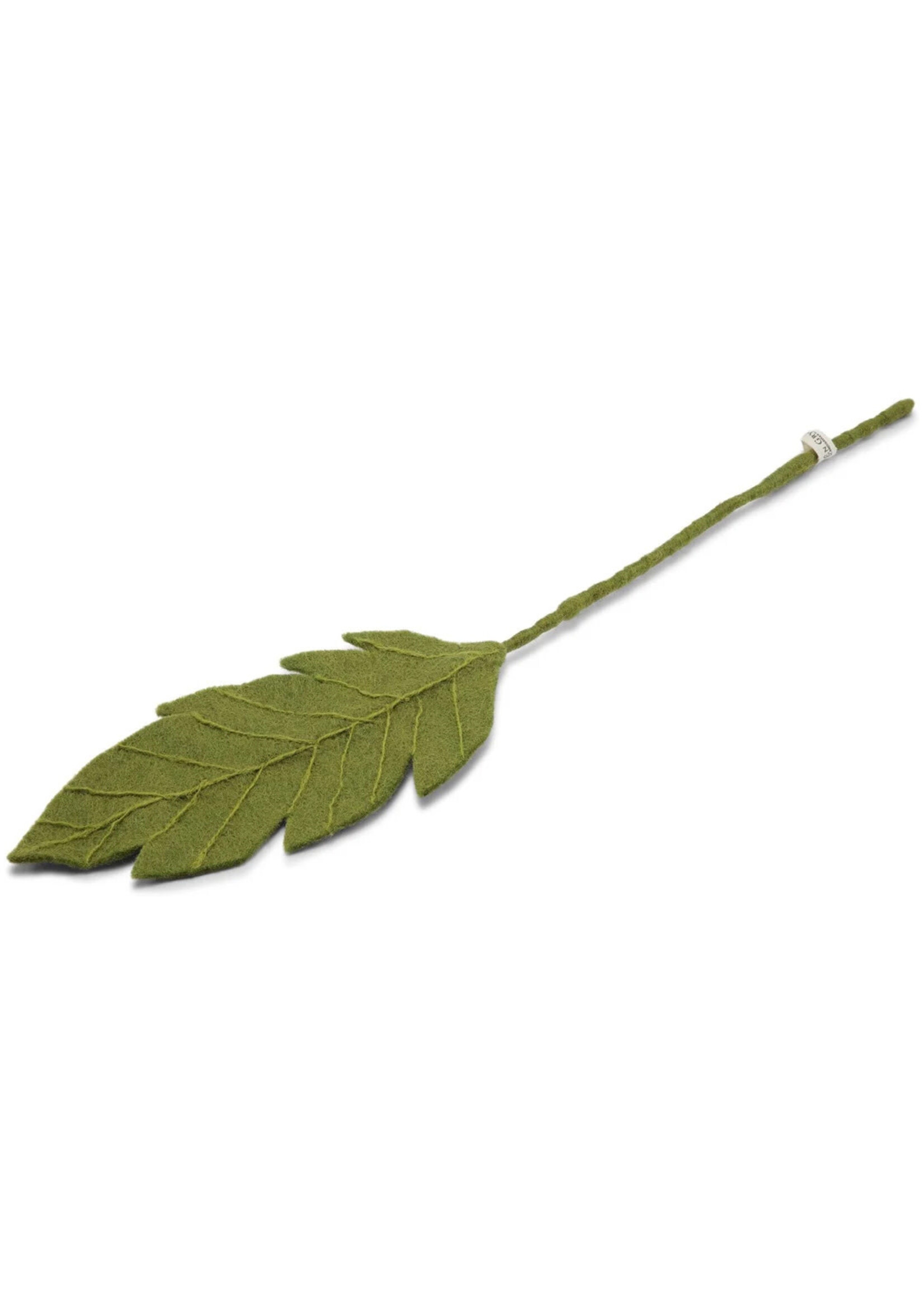 Gry and Sif Big Green Felt Leaf
