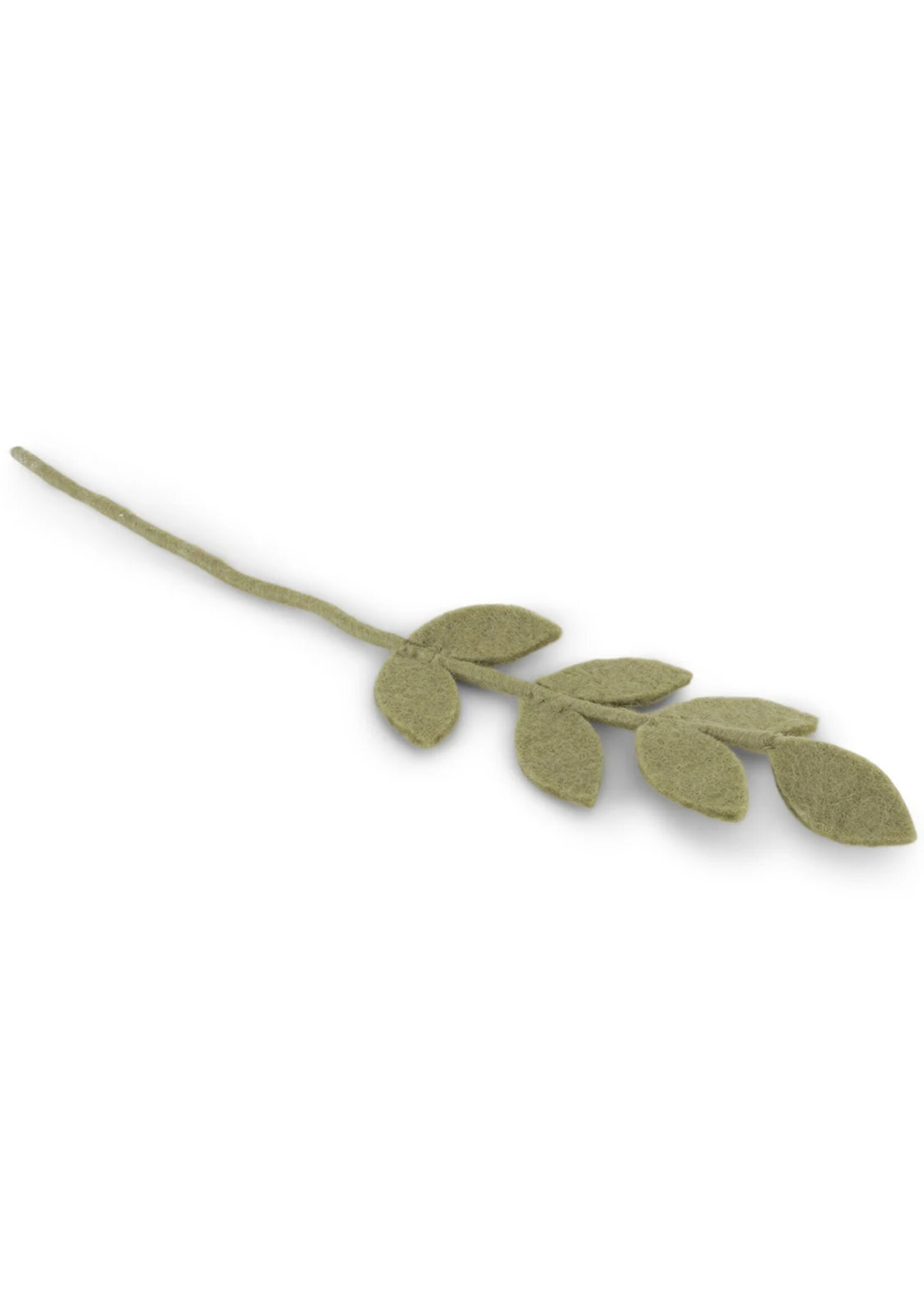 Gry and Sif Mint Green Felt Leaf