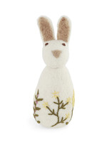 Gry and Sif Felt Big Bunny with Flower Embroidery