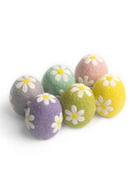 Global Goods Partners Felt Floral Easter Eggs Set